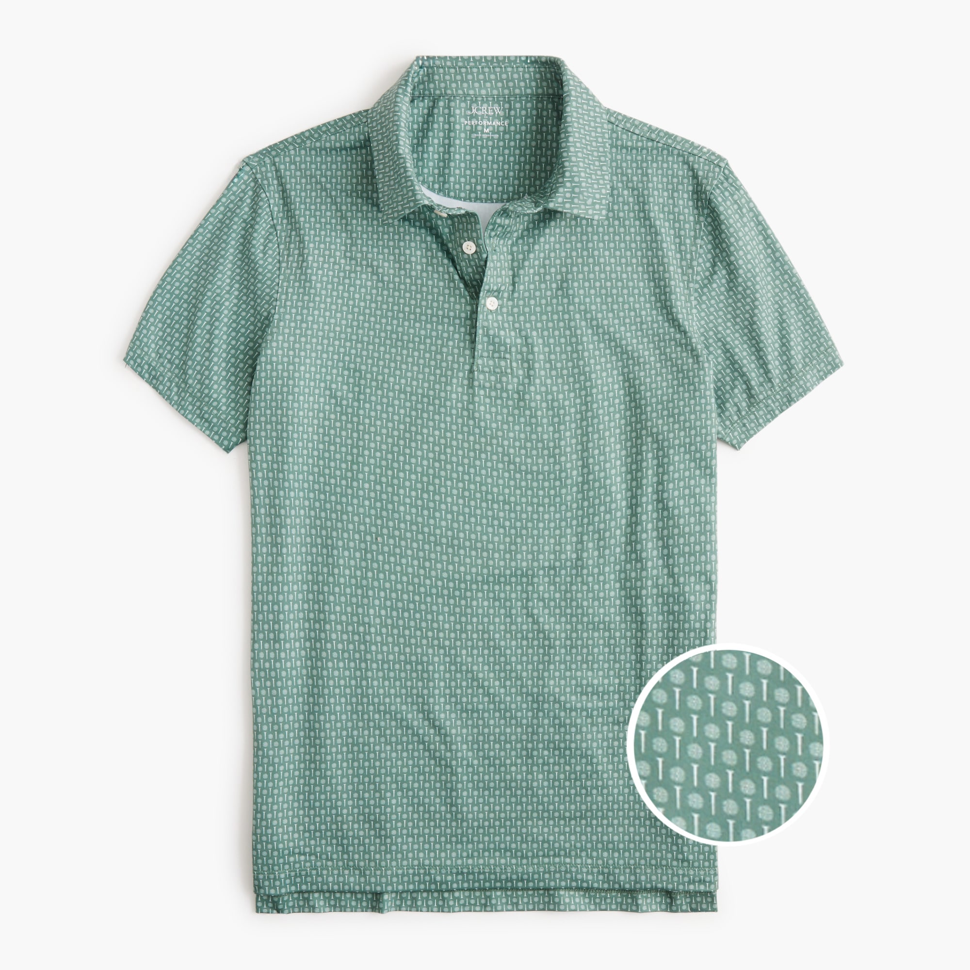 mens Printed performance polo shirt