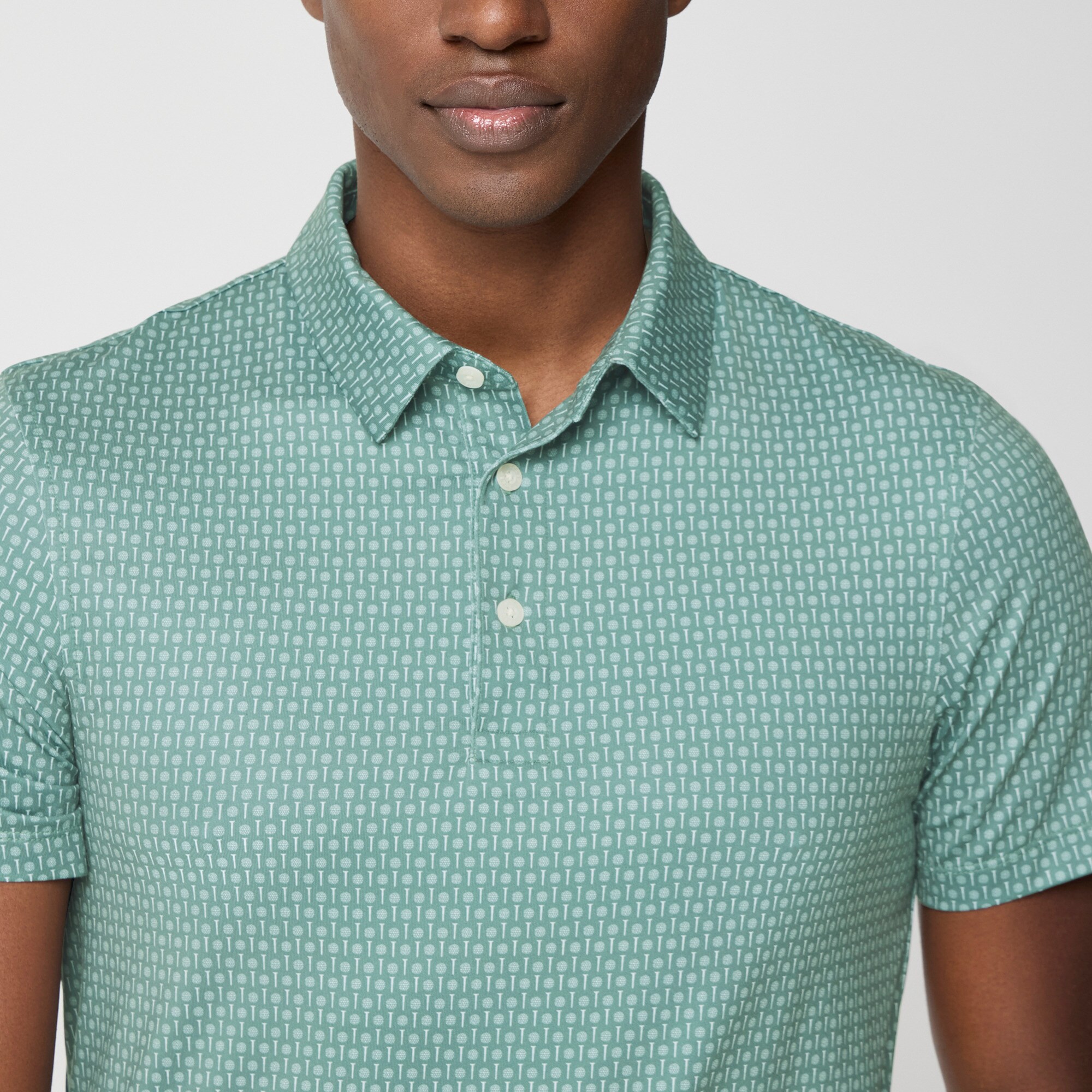 Printed Performance Polo Shirt For Men | Factory