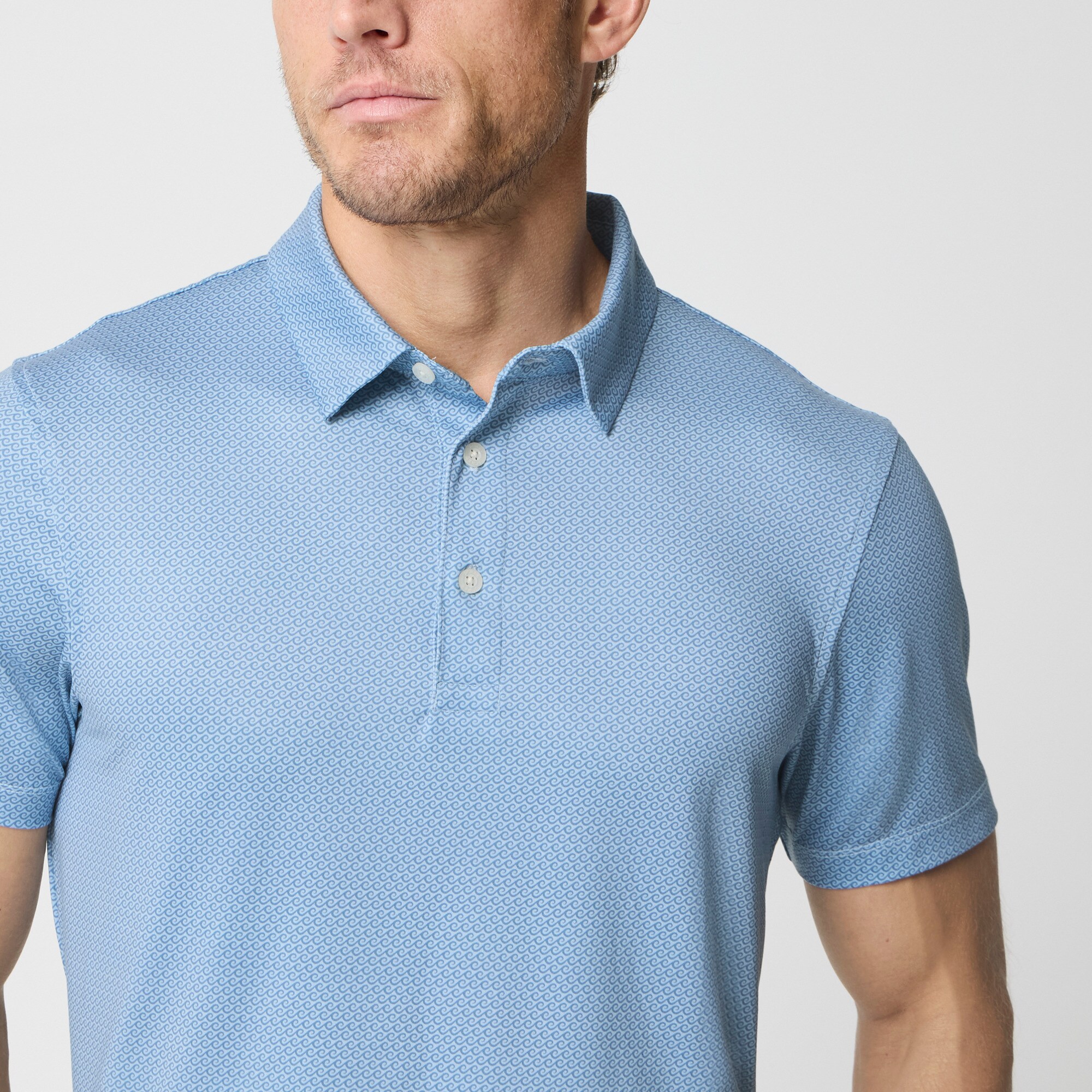 Printed Performance Polo Shirt For Men | Factory