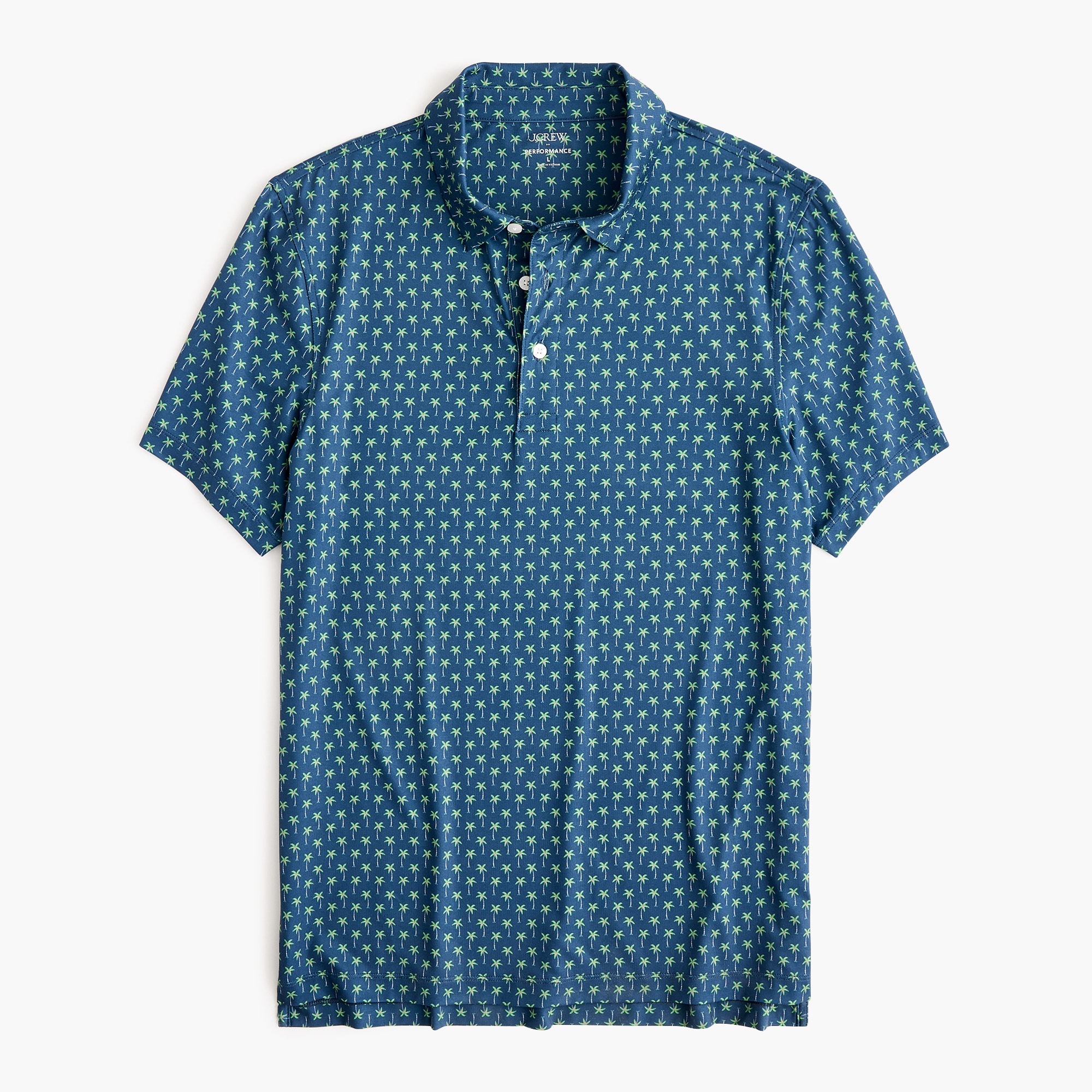Printed performance polo shirt
