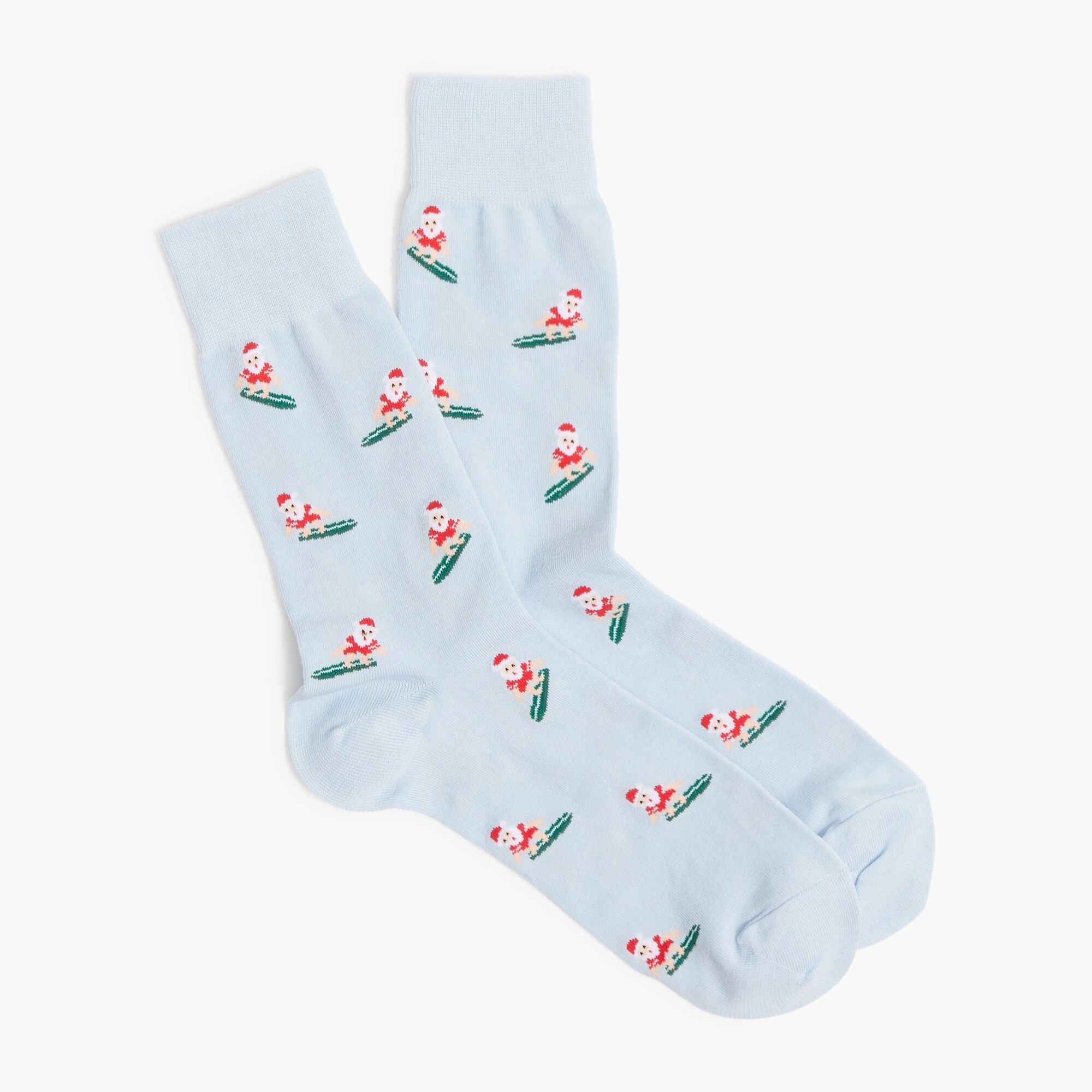 Surfing Santa socks
