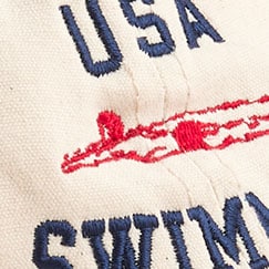 Limited-edition USA Swimming&reg; X J.Crew baseball cap NATURAL