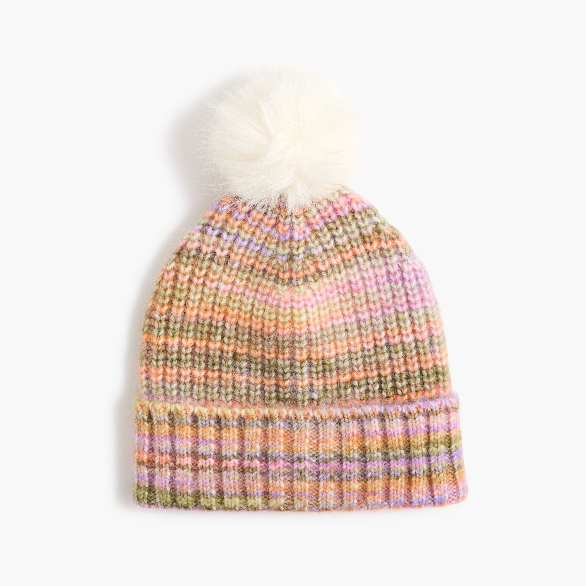 Girls' pom-pom beanie