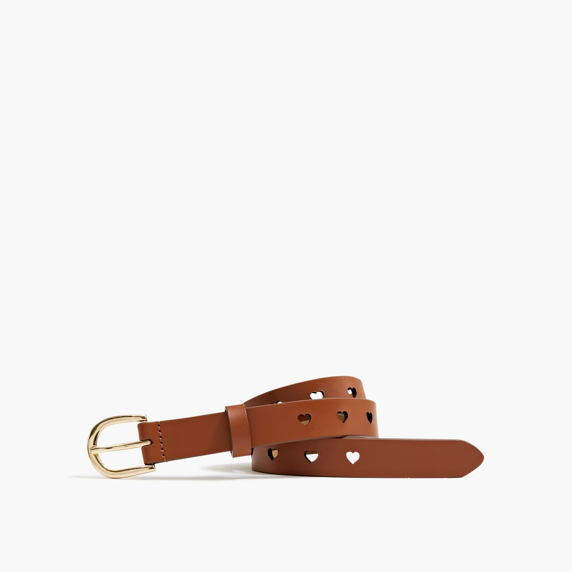 girls' perforated heart belt for girls
