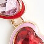 Girls' heart gem necklace HEART MULTI factory: girls' heart gem necklace for girls