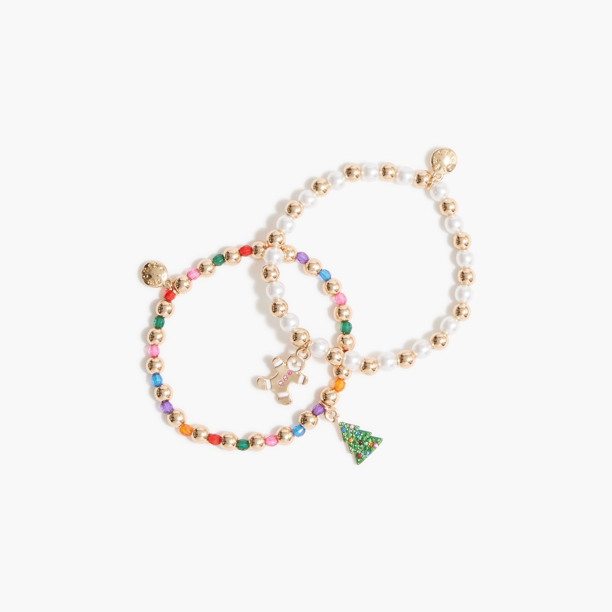 Girls' Christmas bracelets set-of-two
