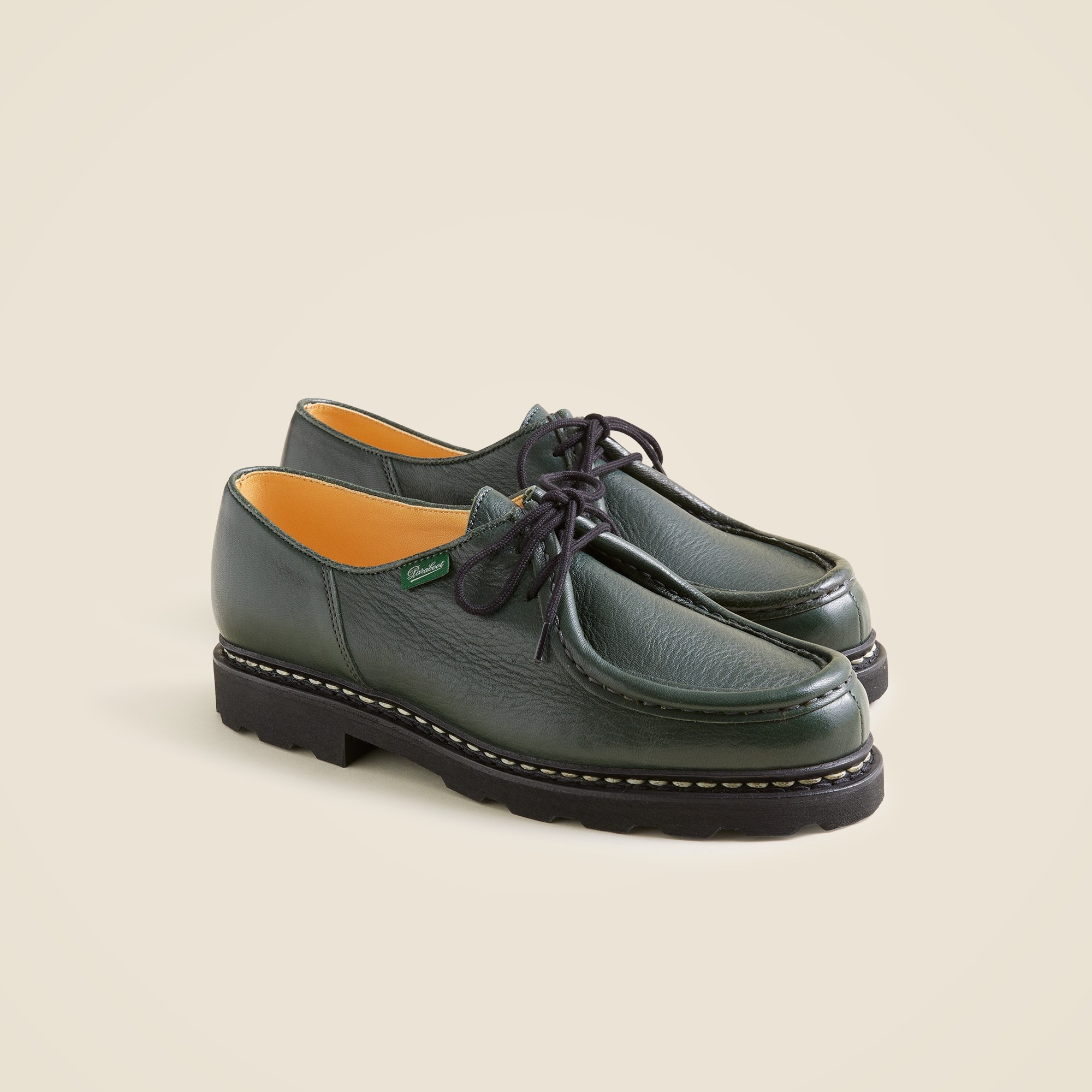 Paraboot Michael pebble-grained leather derbys
