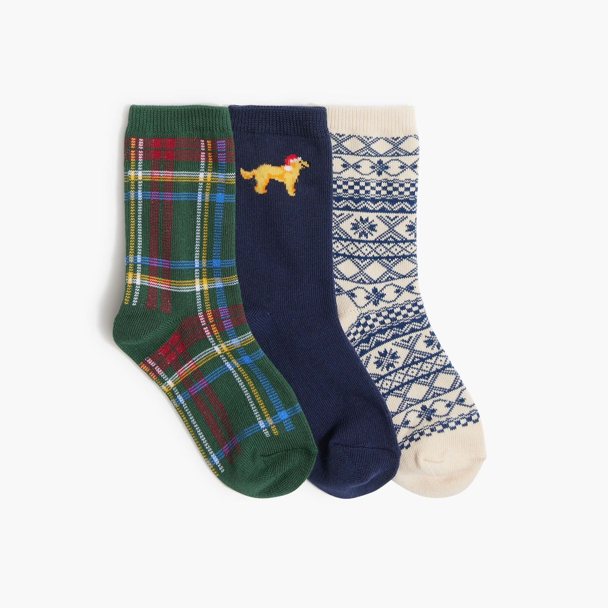 Boys' holiday socks three-pack