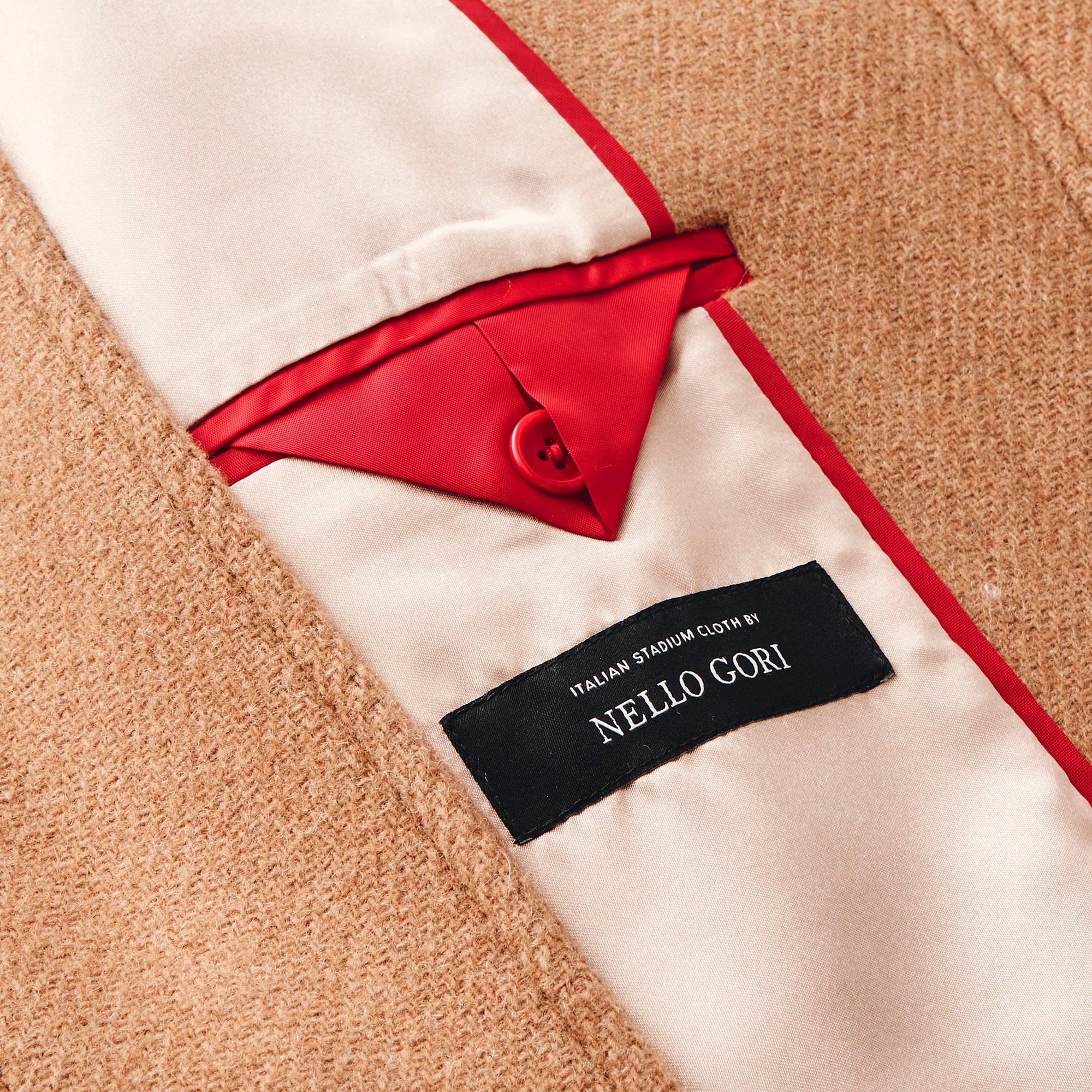 Long Toscana coat in Italian stadium-cloth wool blend