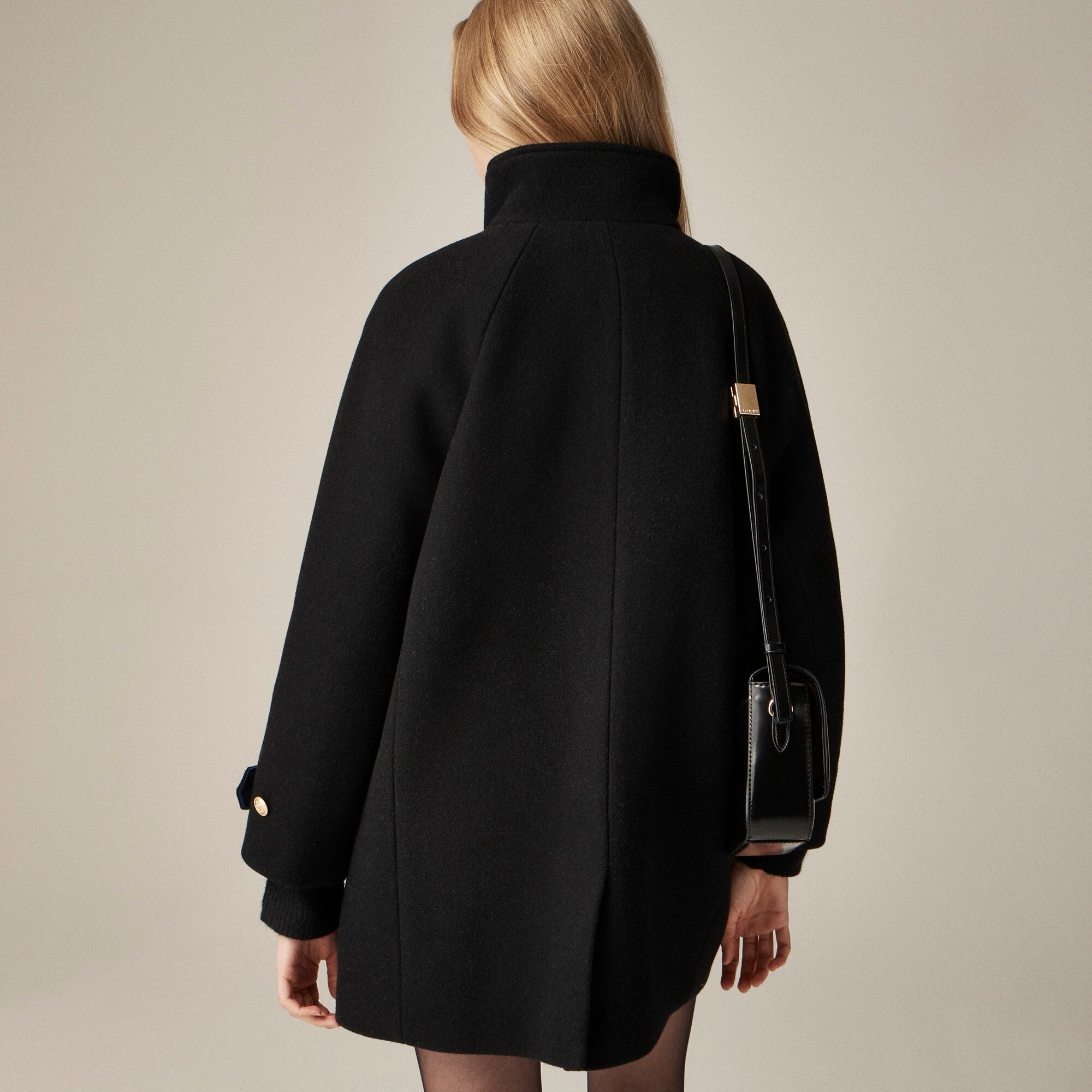 Toscana coat in Italian stadium-cloth wool blend