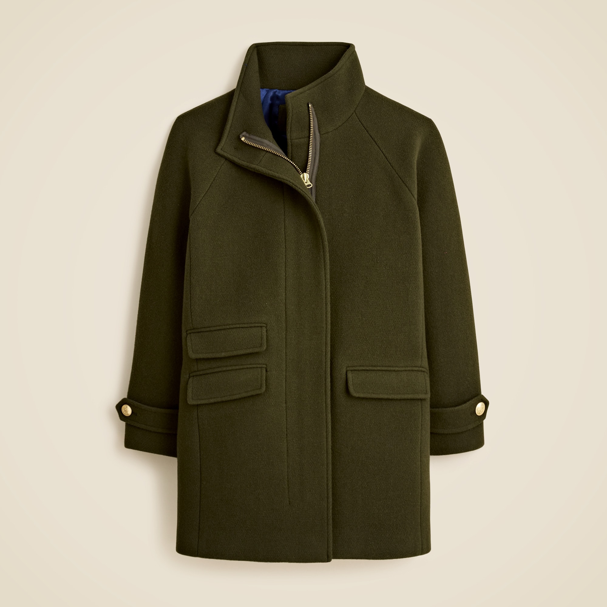 Toscana coat in Italian stadium-cloth wool blend