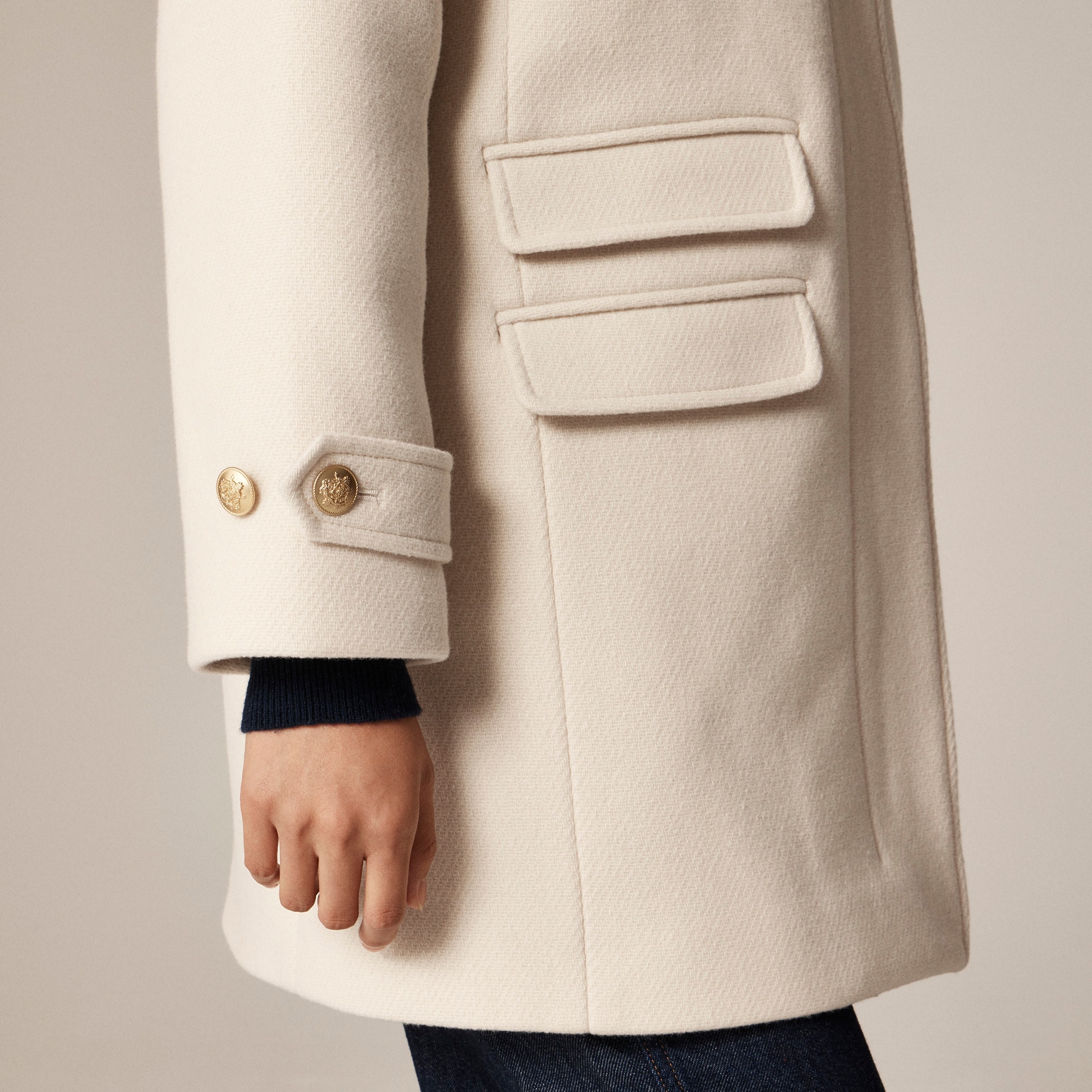 Toscana Coat In Italian Stadium-cloth Wool Blend For Women | J.Crew