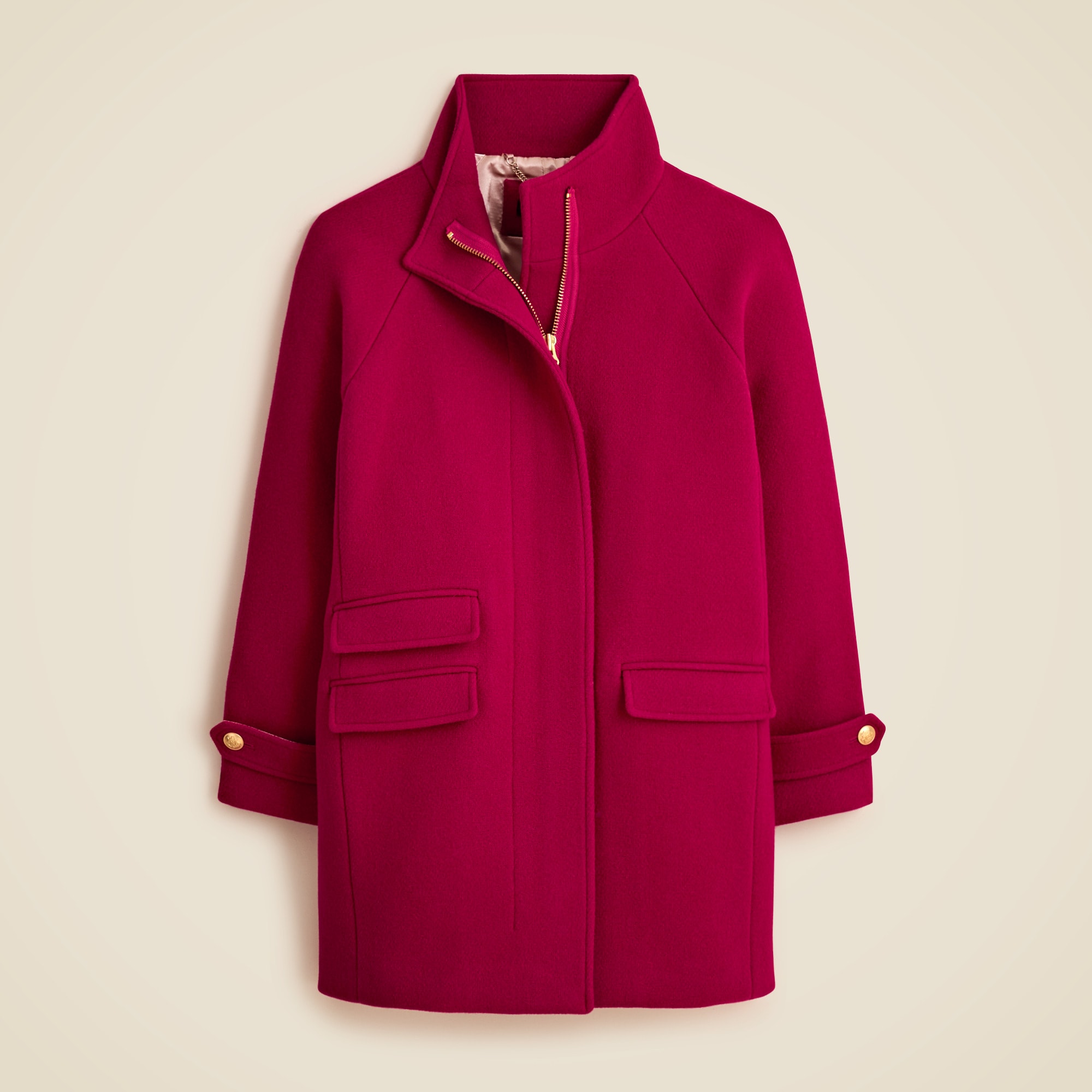 Toscana coat in Italian stadium-cloth wool blend