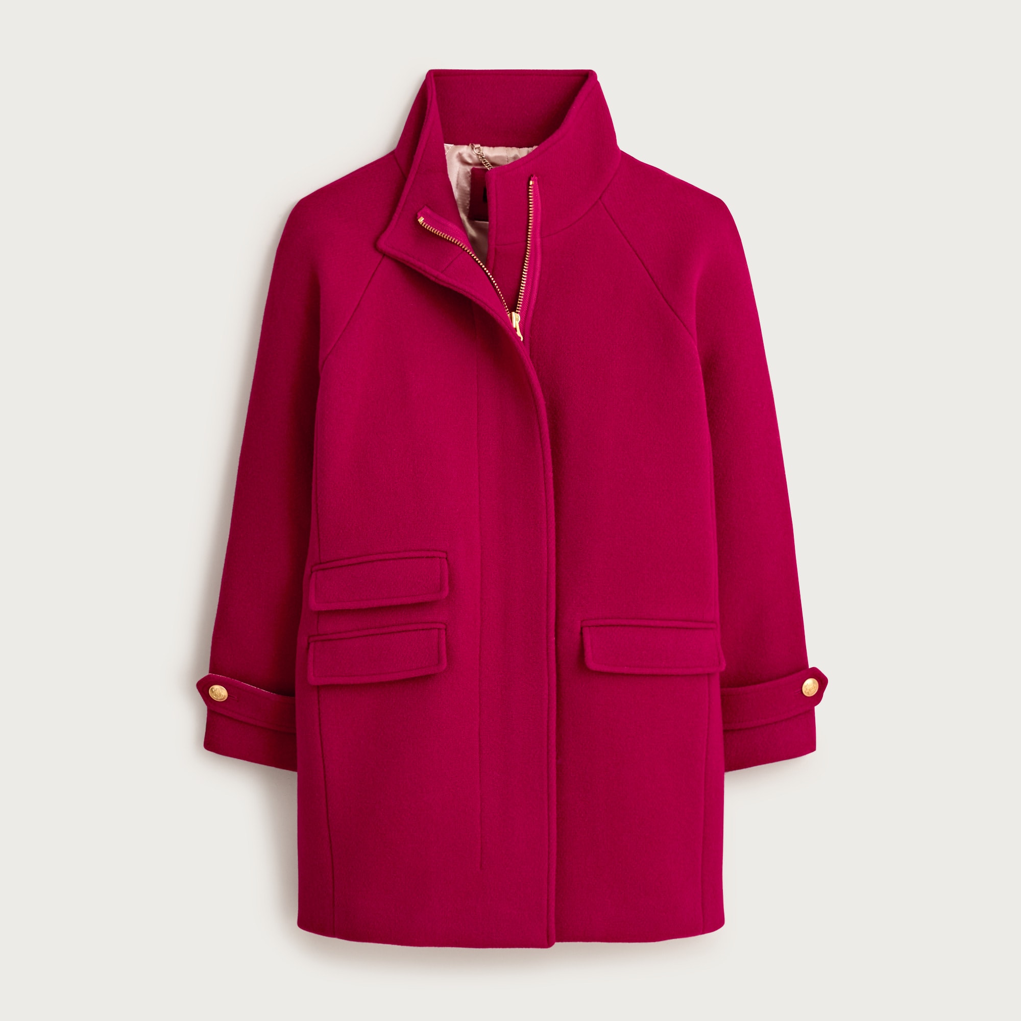 Toscana coat in Italian stadium-cloth wool blend
