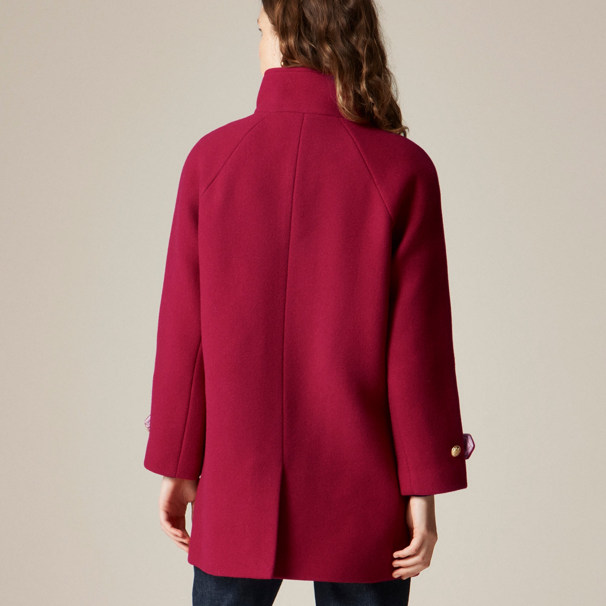 Toscana coat in Italian stadium-cloth wool blend