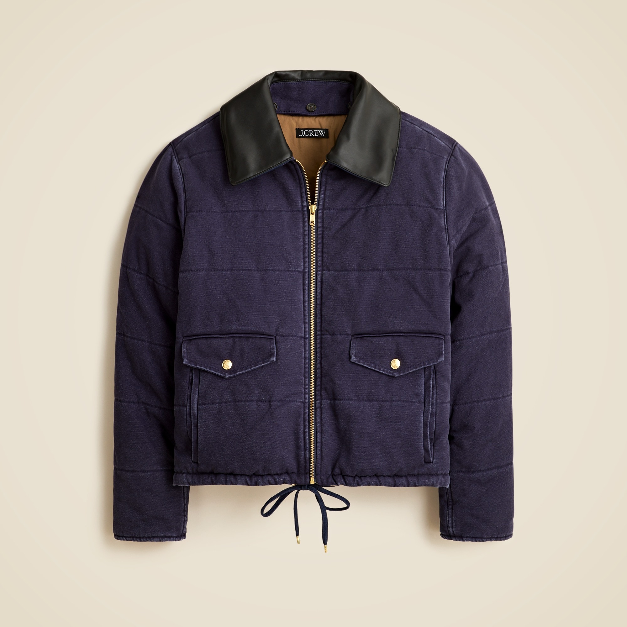 Quilted rugged canvas jacket