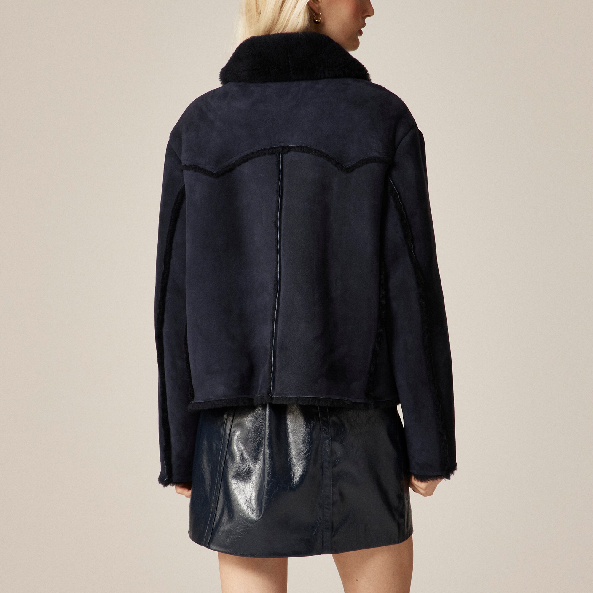 Collection Shearling Jacket For Women | J.Crew