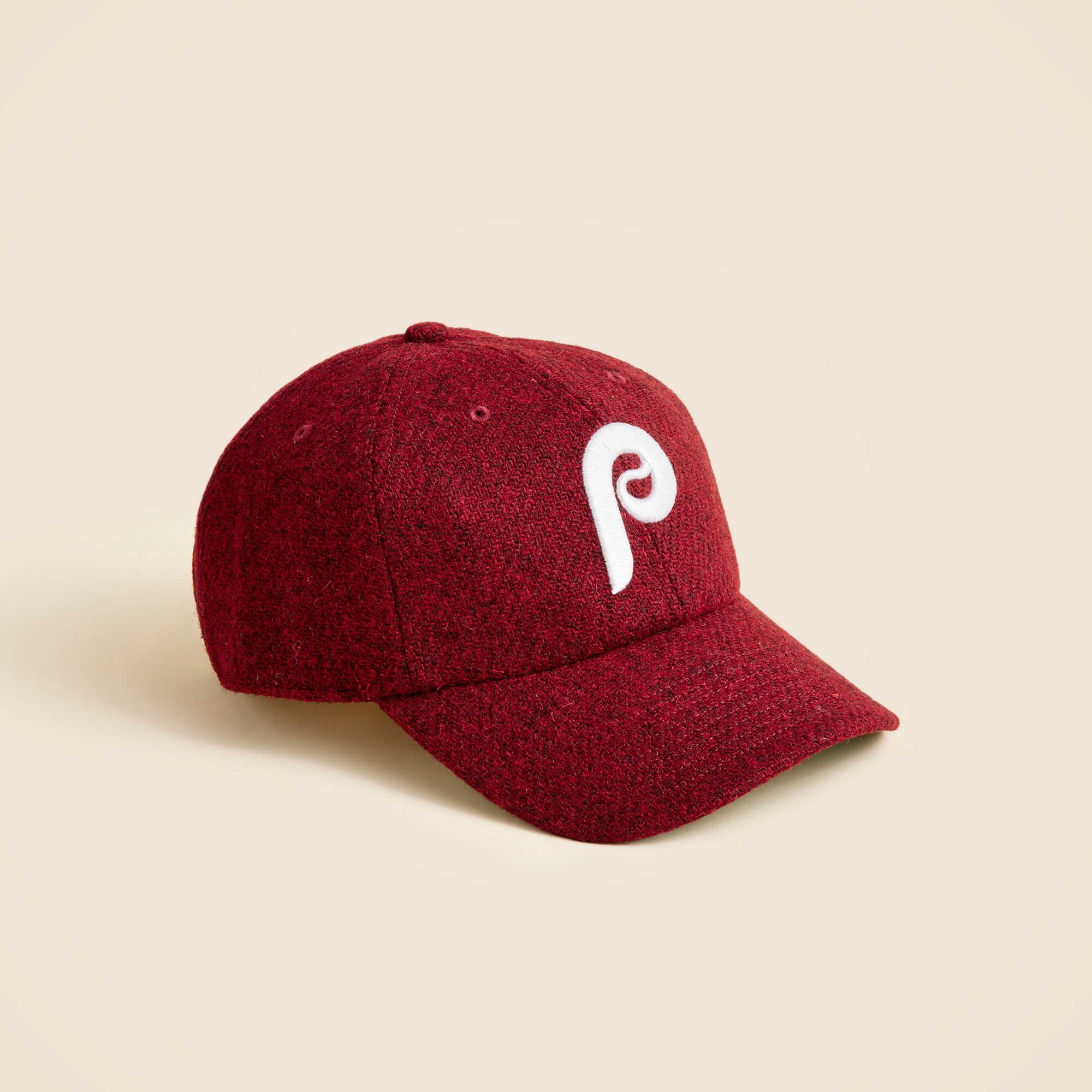 '47 x j.crew philadelphia phillies clean up cap in harris tweed&reg; for men