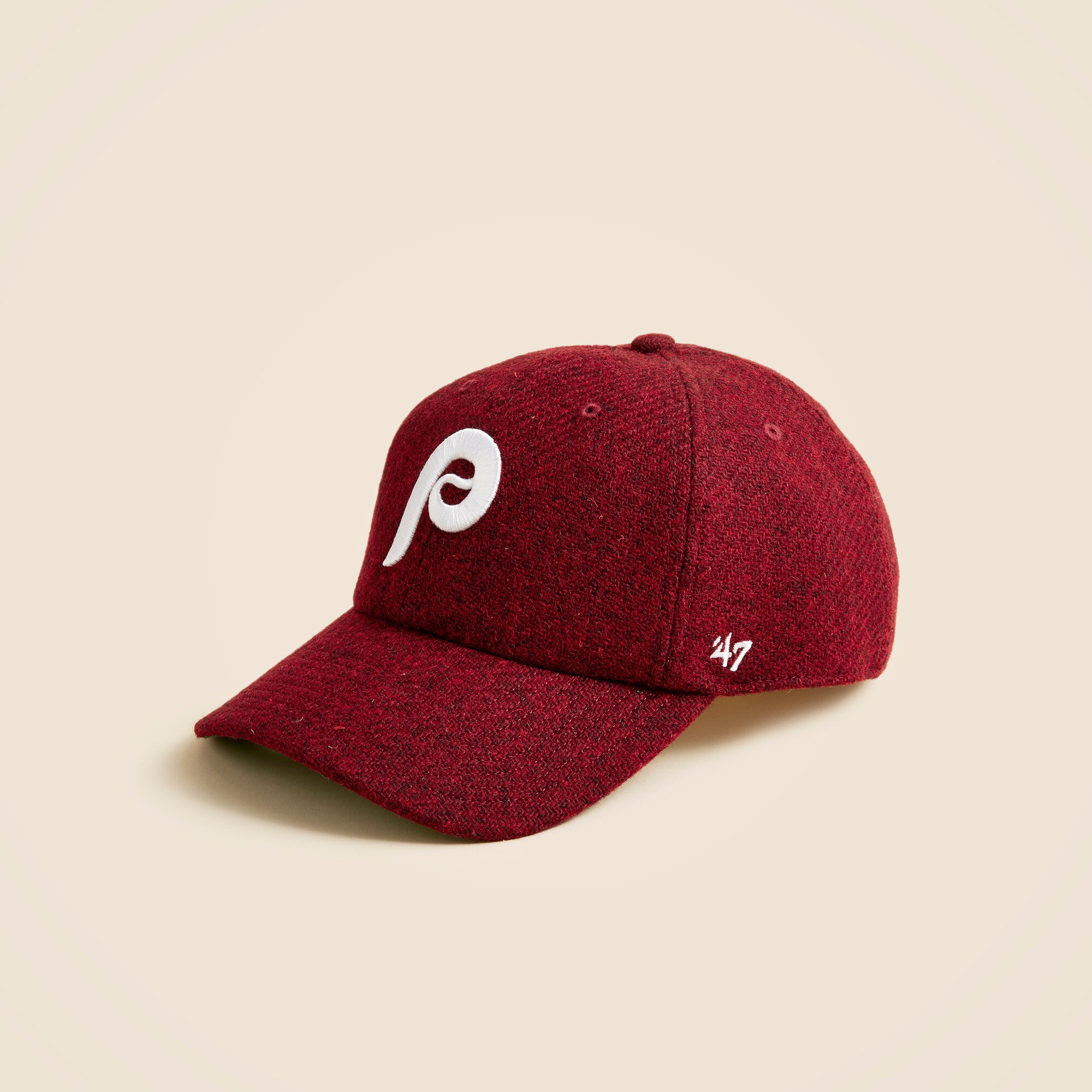 '47 X J.Crew Philadelphia Phillies Clean Up cap in Harris Tweed®