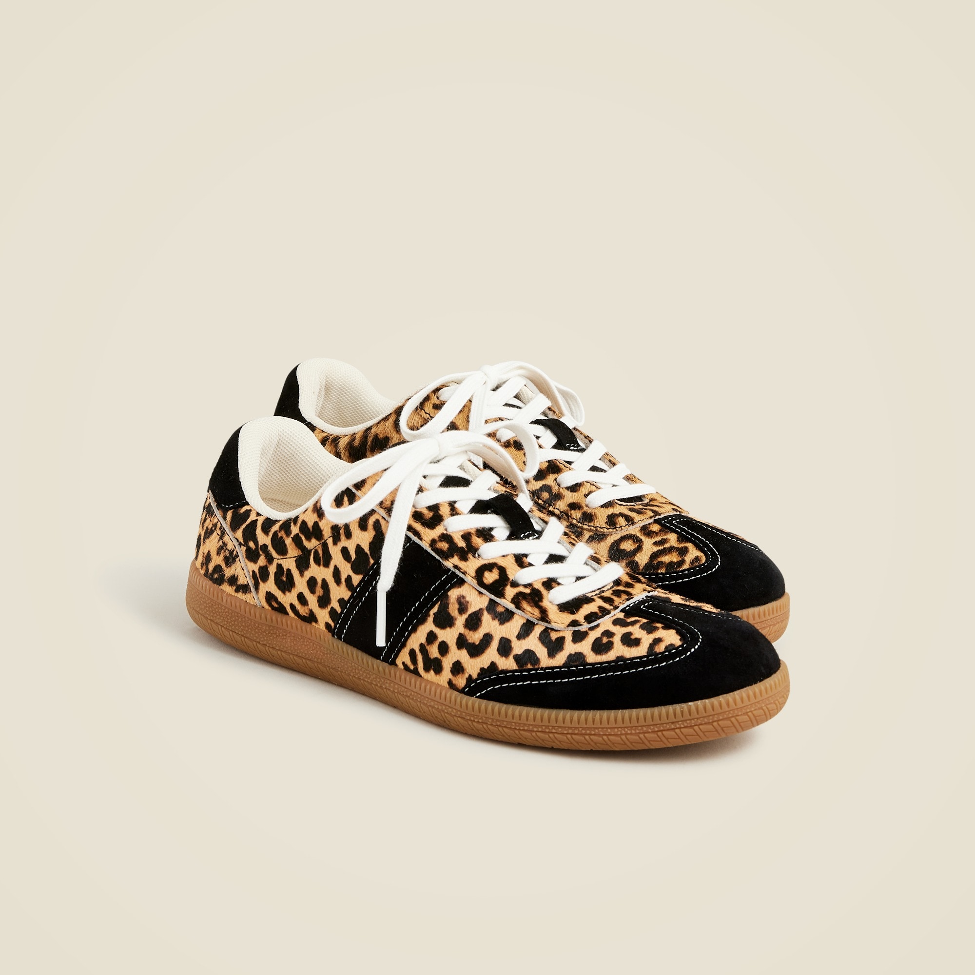 j.crew field sneakers in calf hair for women