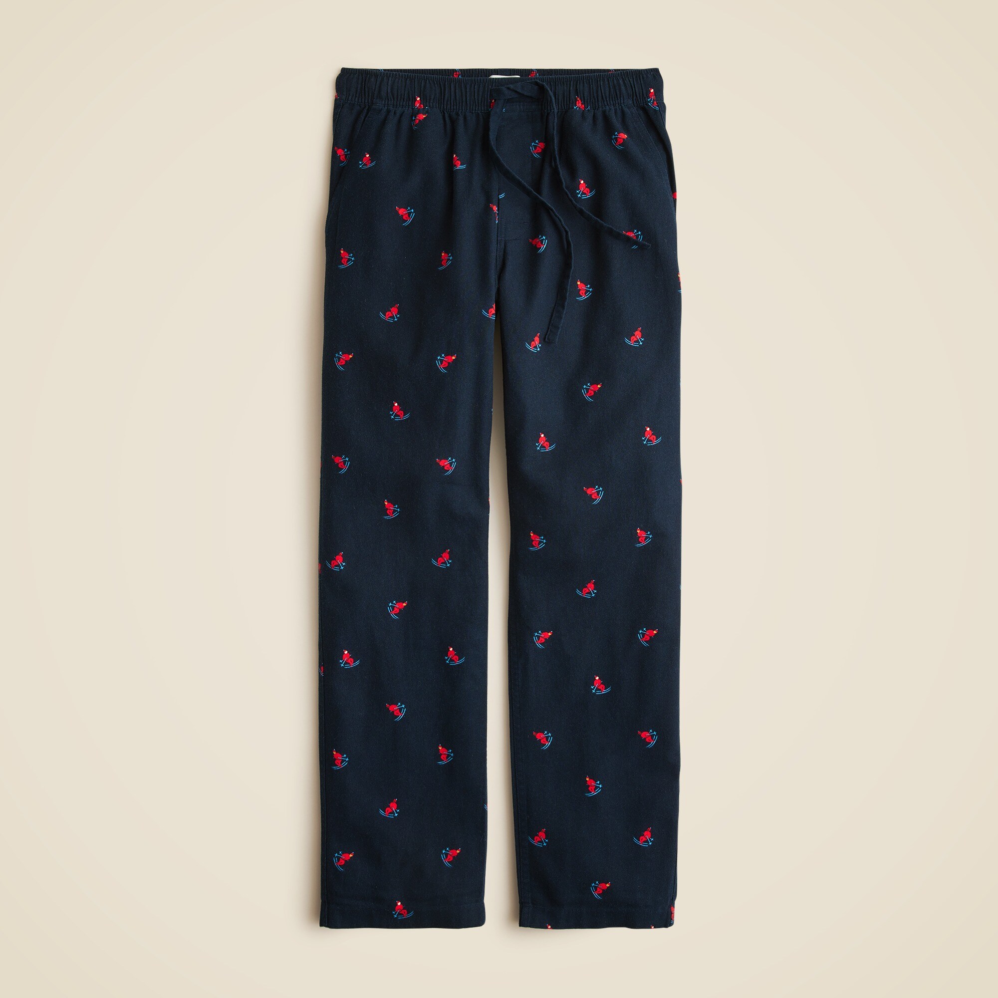 Flannel pajama pant in print