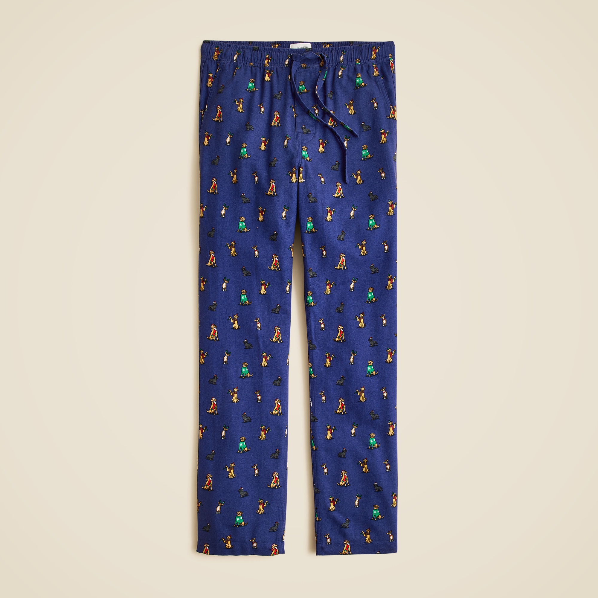 Flannel pajama pant in print