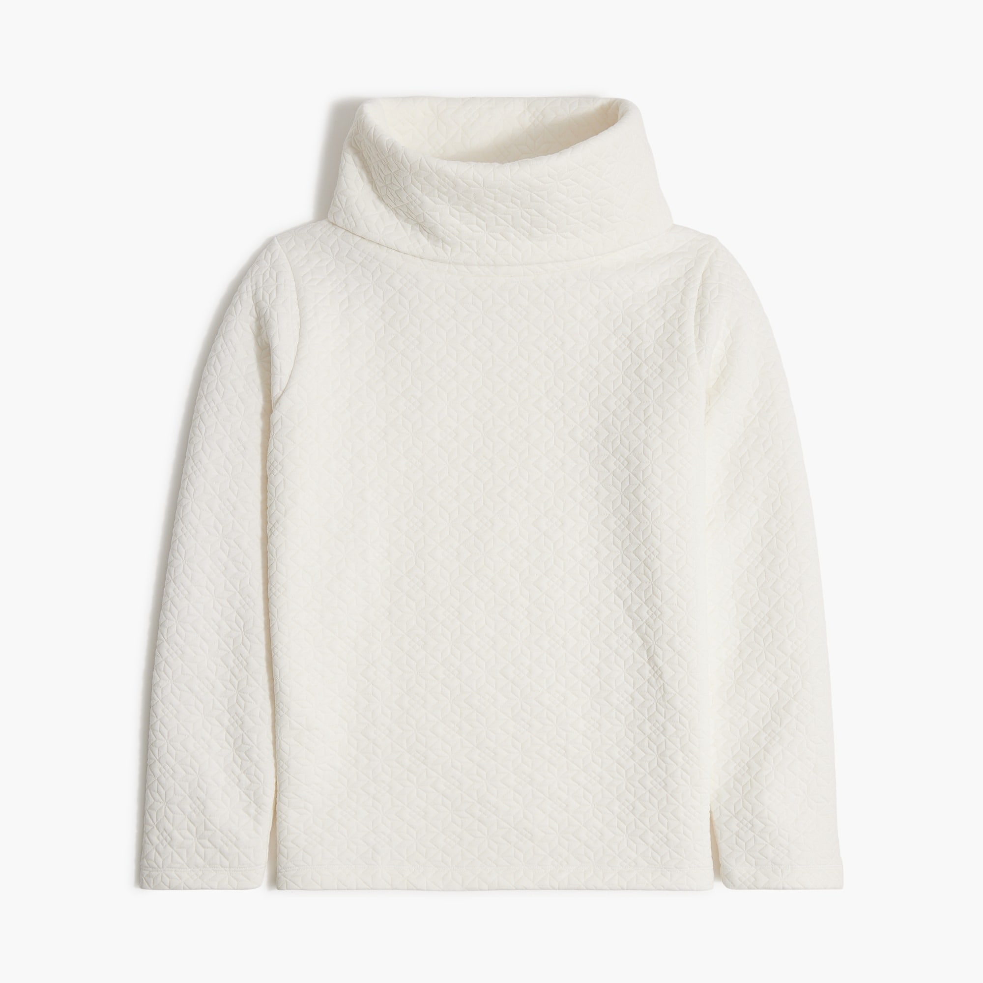 Quilted snowflake pullover tunic