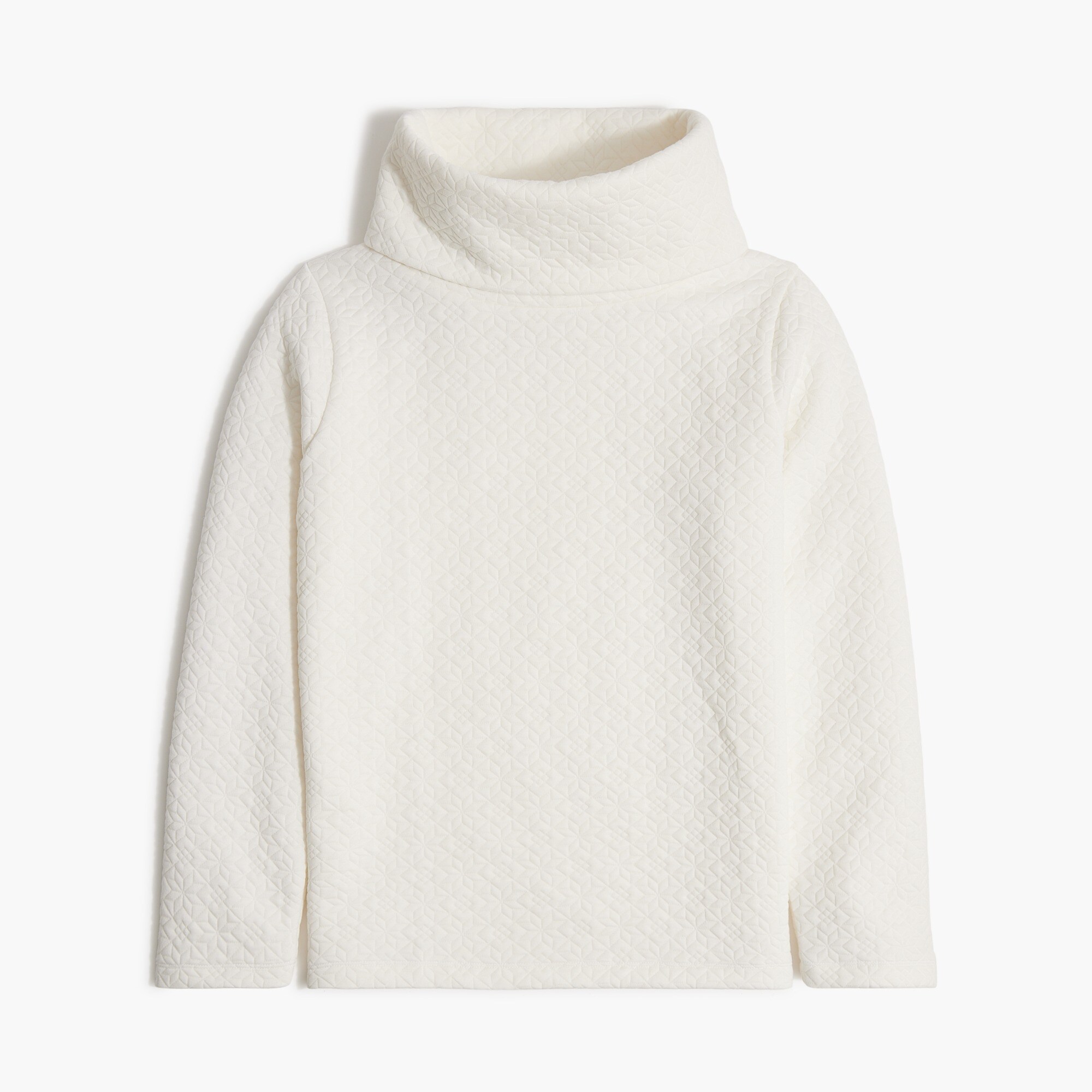 Quilted snowflake pullover tunic