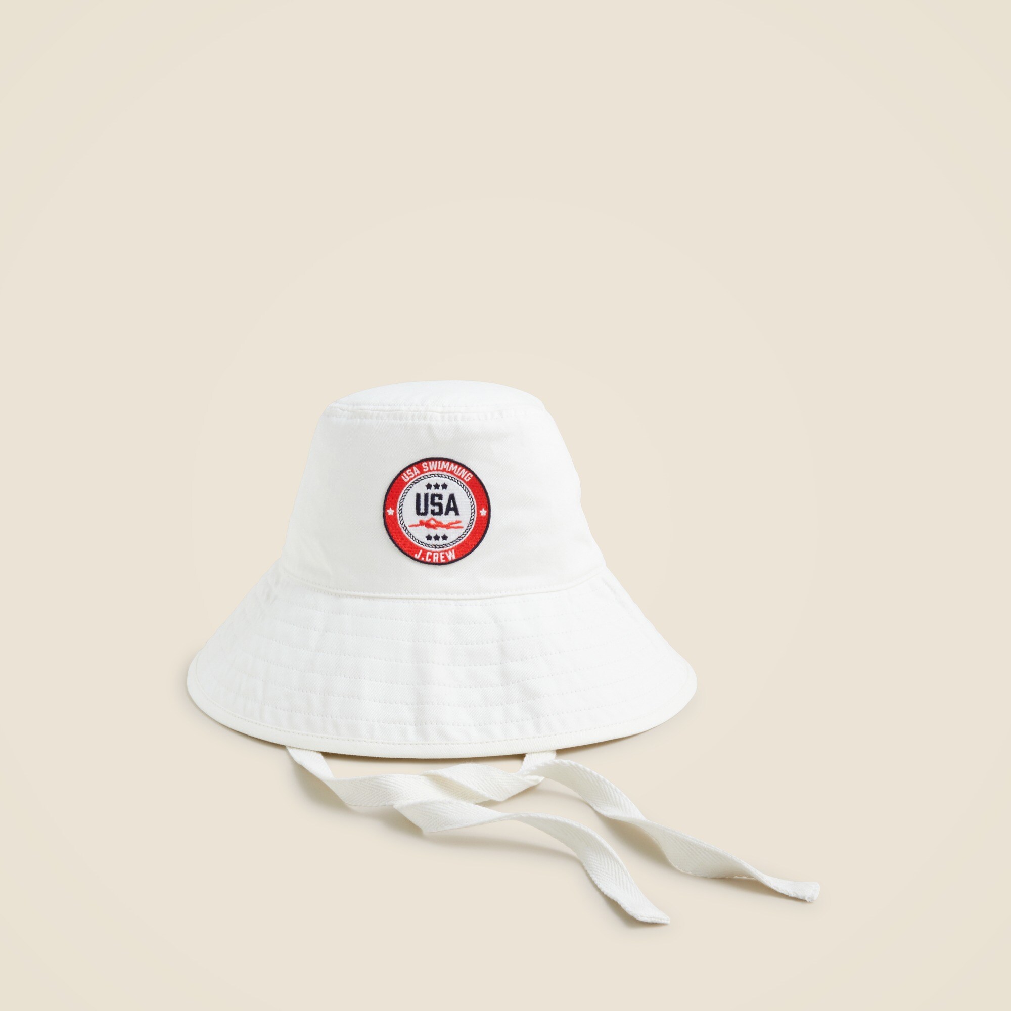 Limited-edition USA Swimming® X J.Crew bucket hat with ties