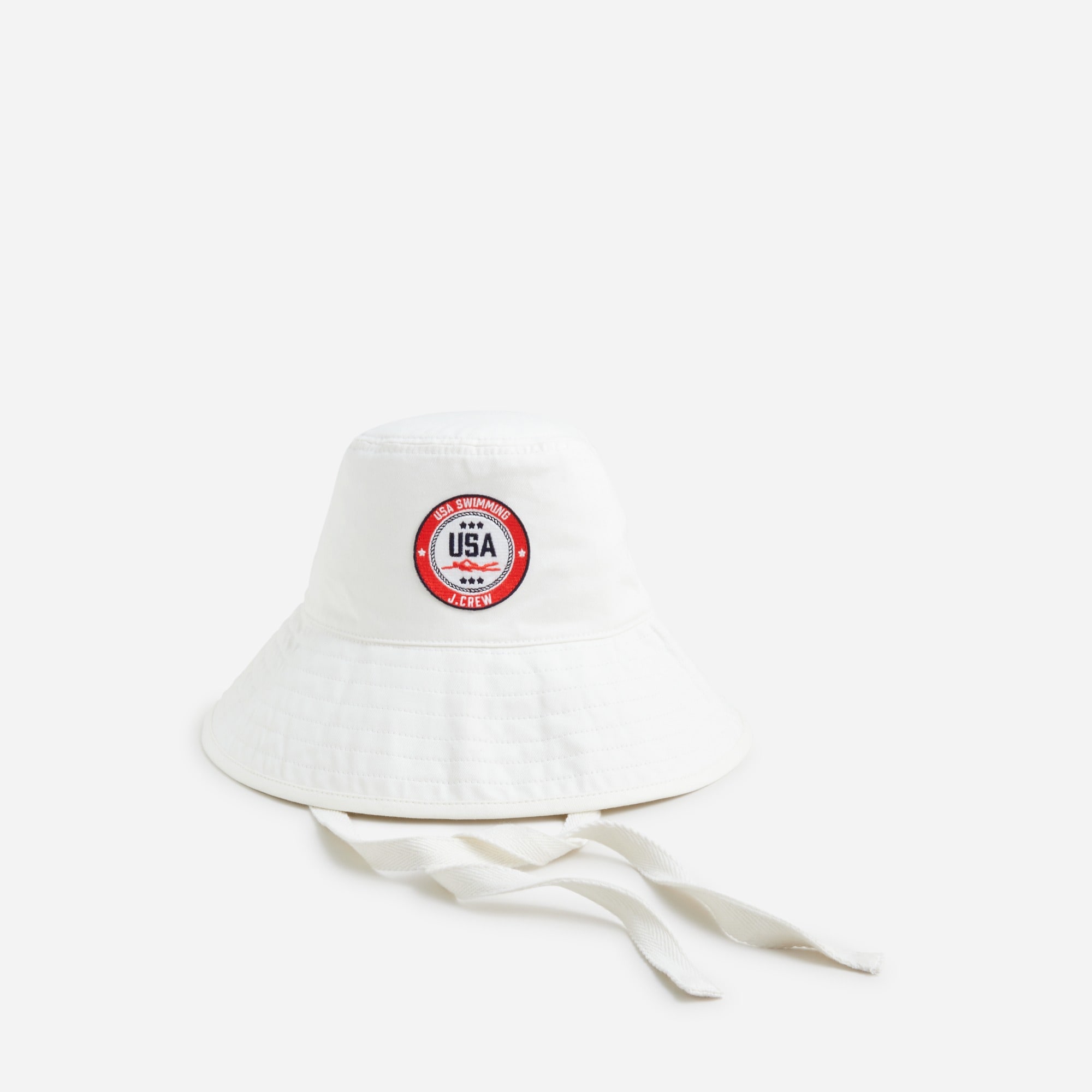 womens Limited-edition USA Swimming&reg; X J.Crew bucket hat with ties