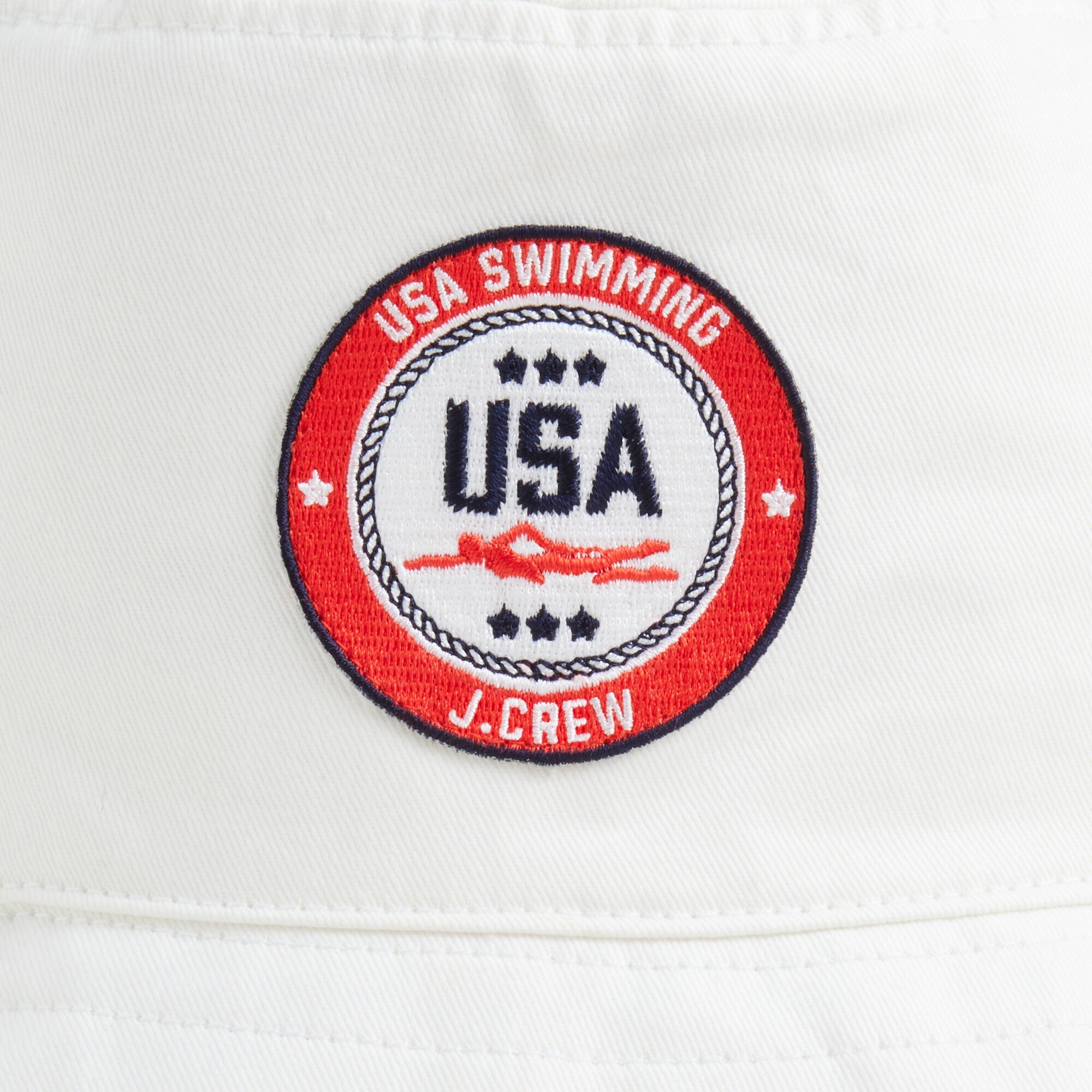 Limited-edition USA Swimming® X J.Crew bucket hat with ties