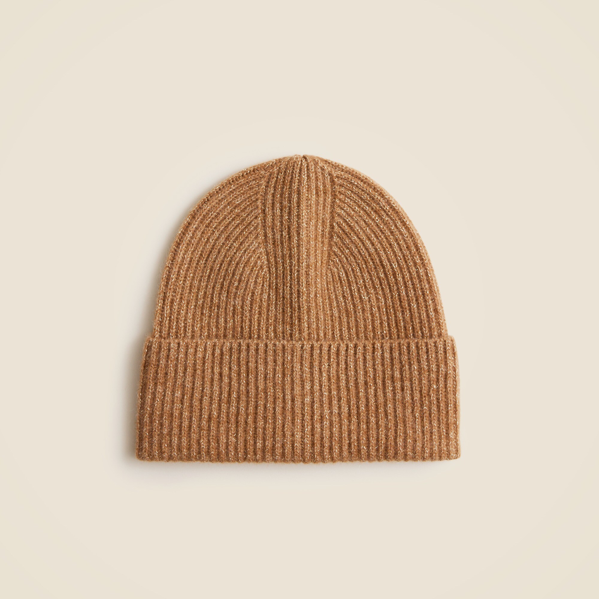 Cashmere beanie with Lurex® metallic threads