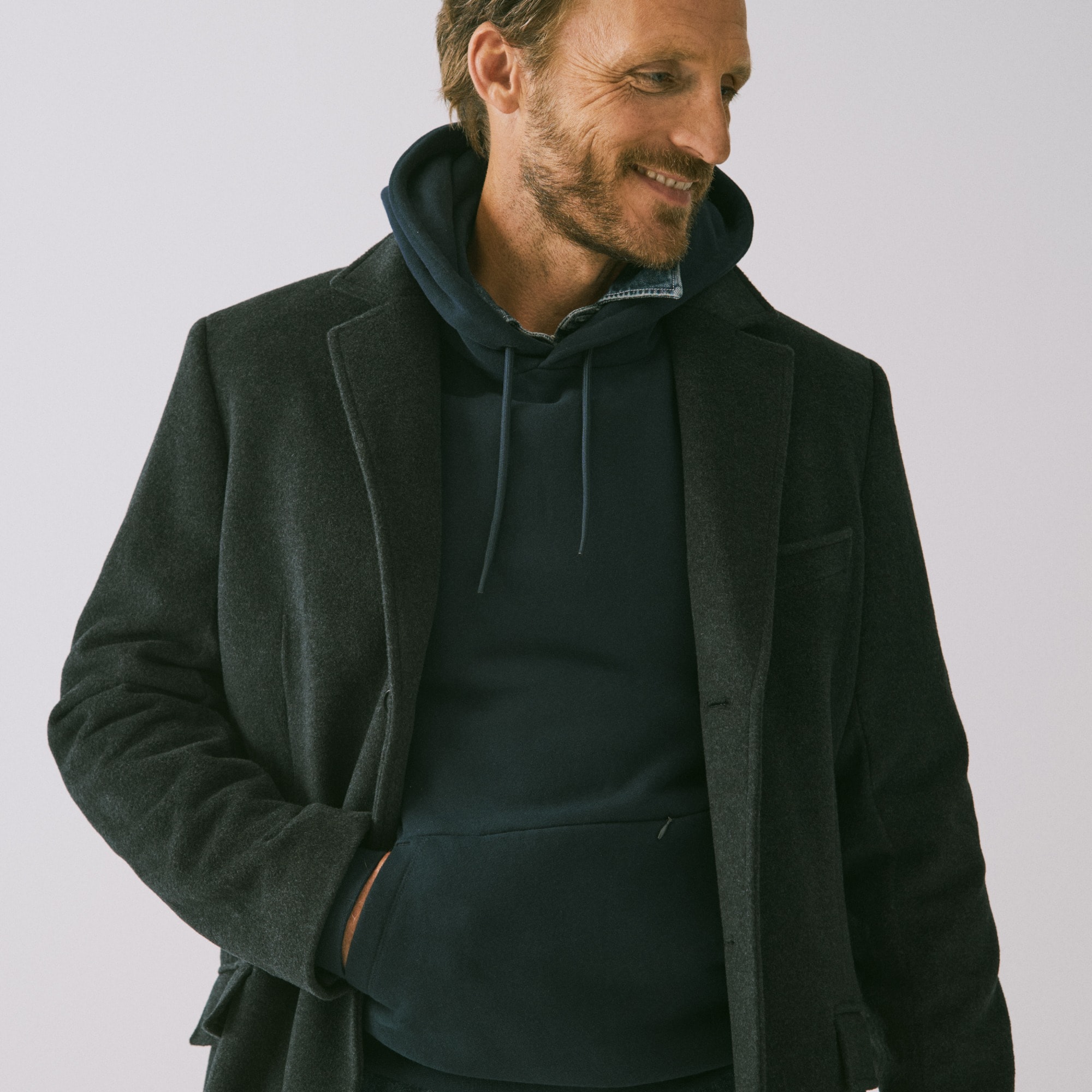 mens Summit 11 oz. soft-knit fleece hoodie