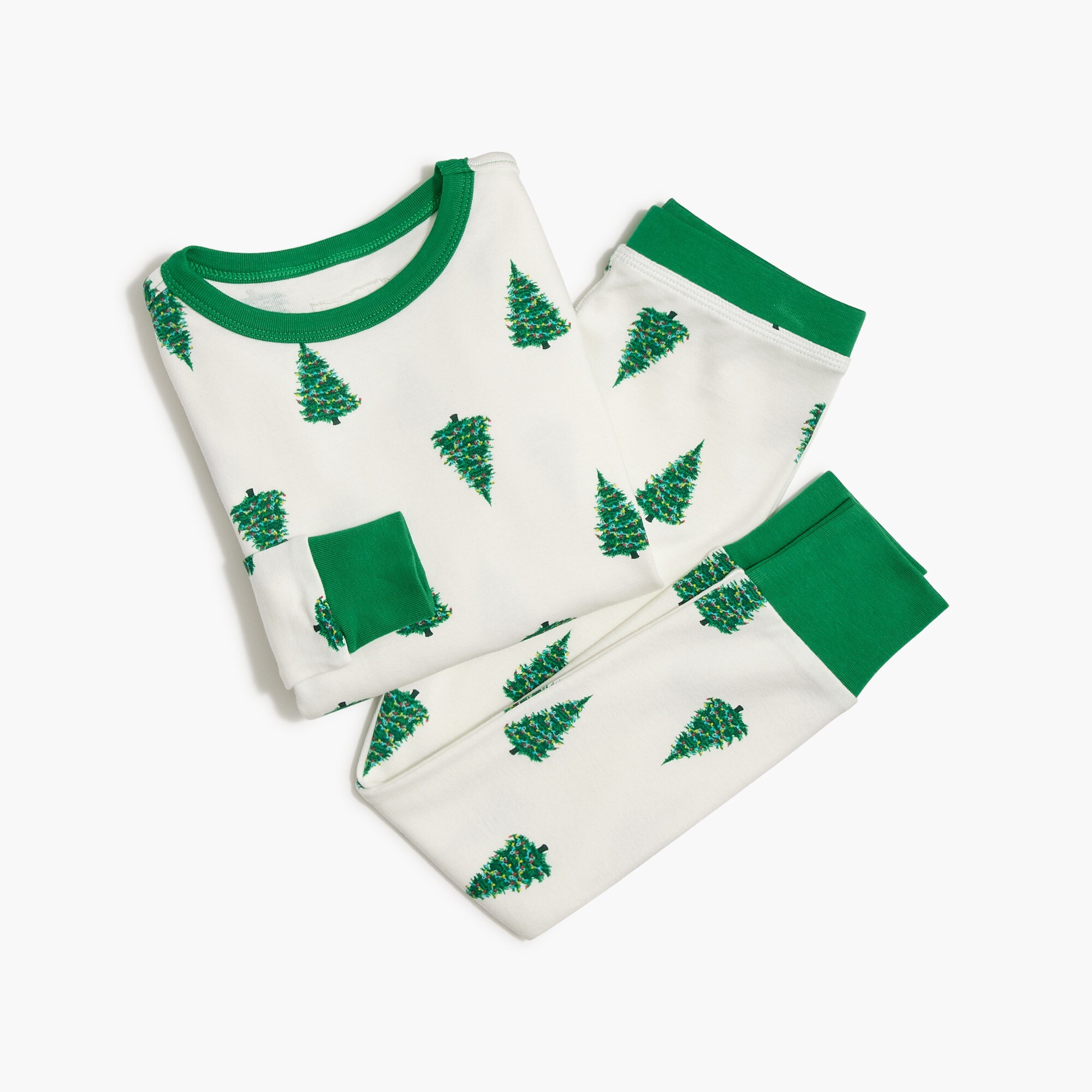 boys' christmas tree pajama set for boys