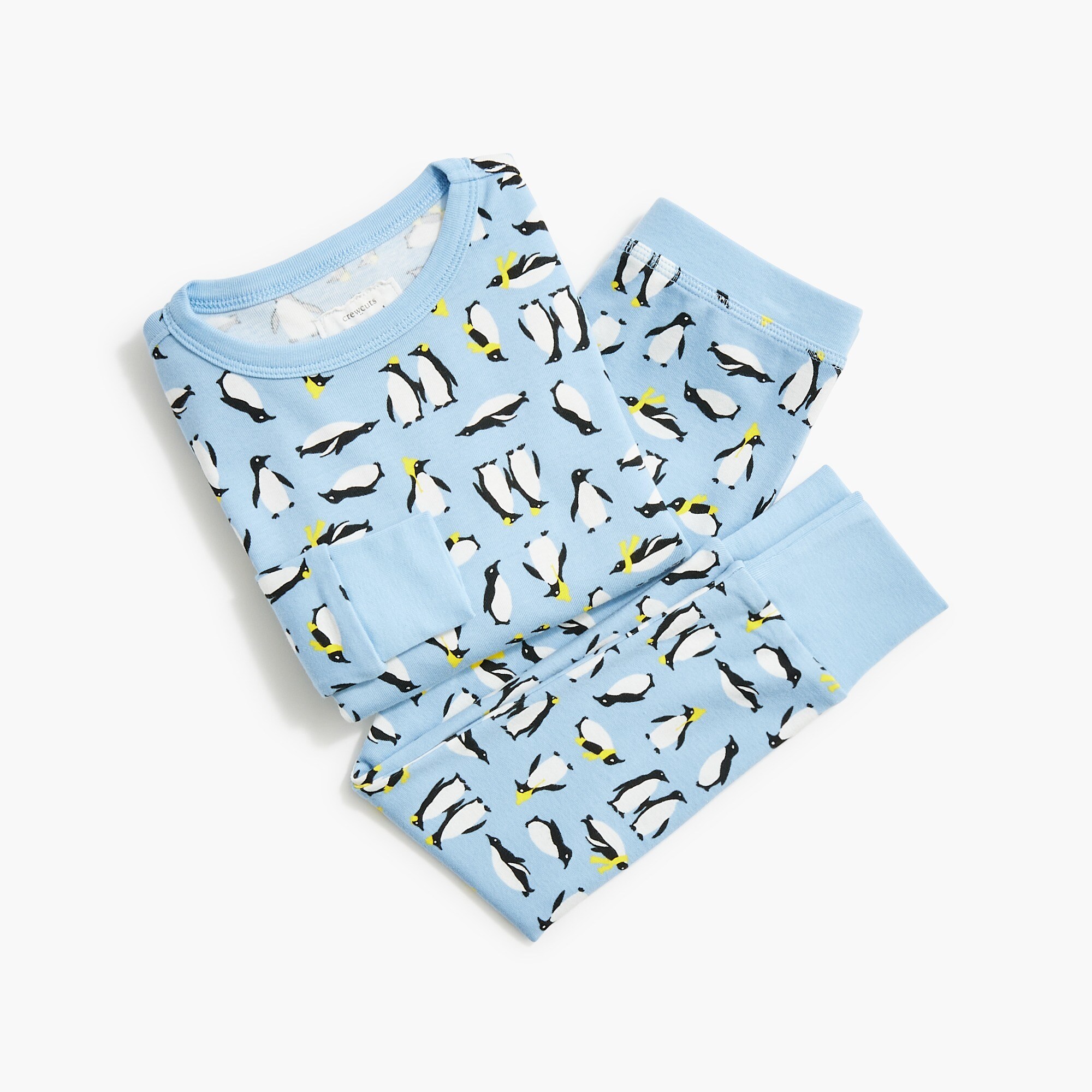 Boys' long-sleeve penguin pajama set
