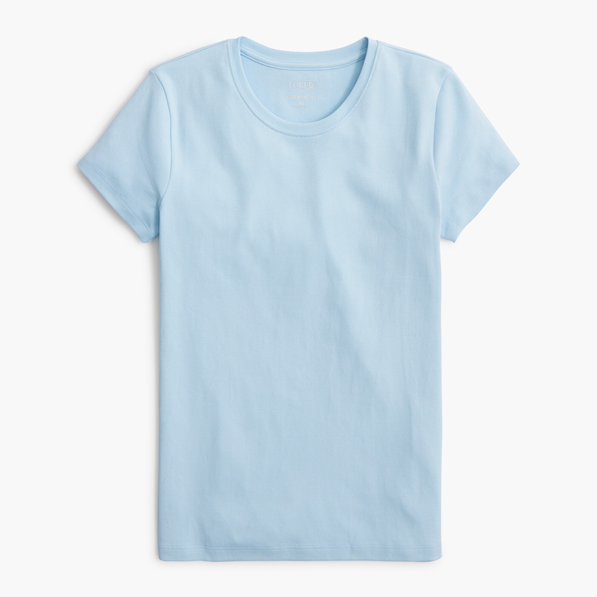 Short-sleeve vintage cotton V-neck tee