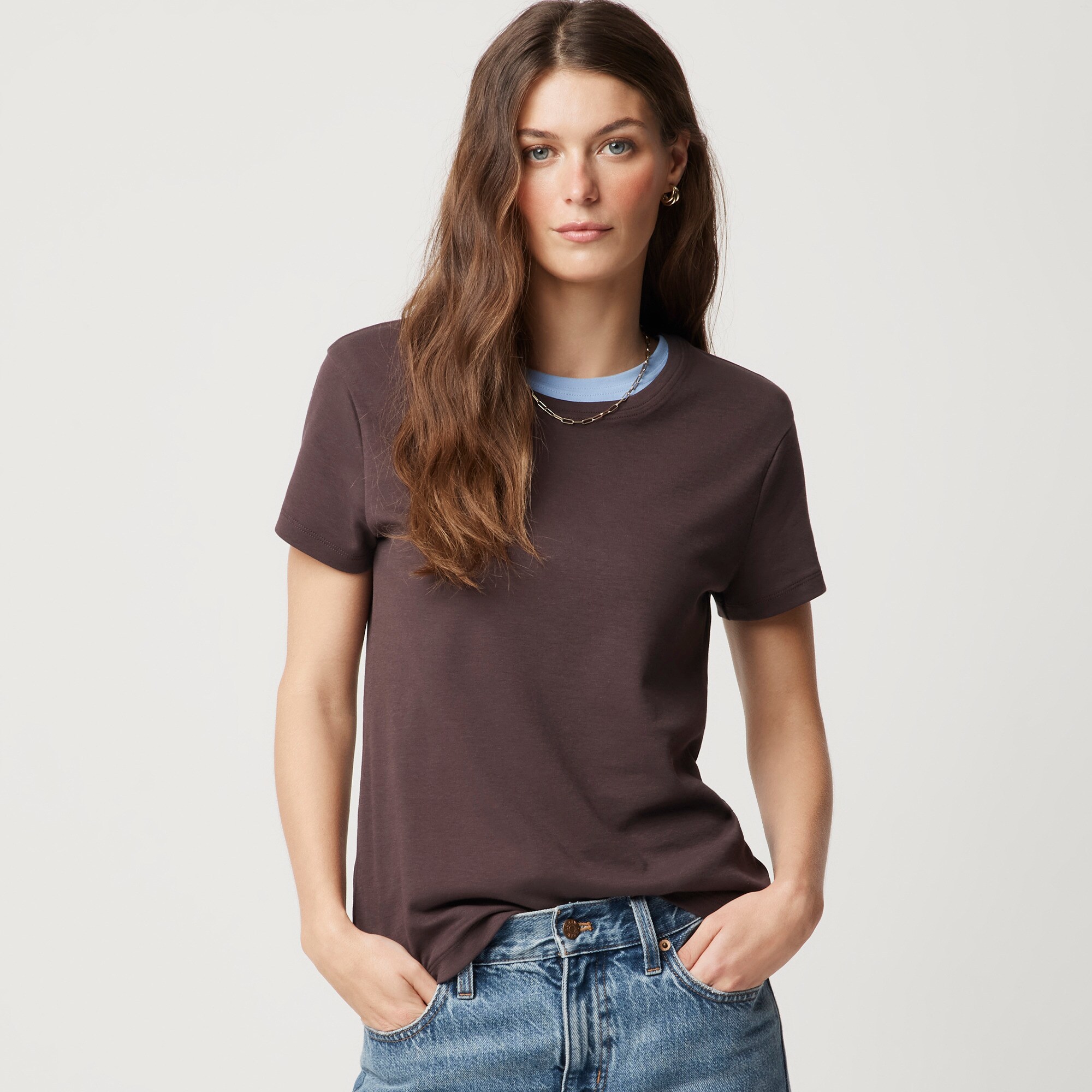 womens Essential short-sleeve crewneck tee