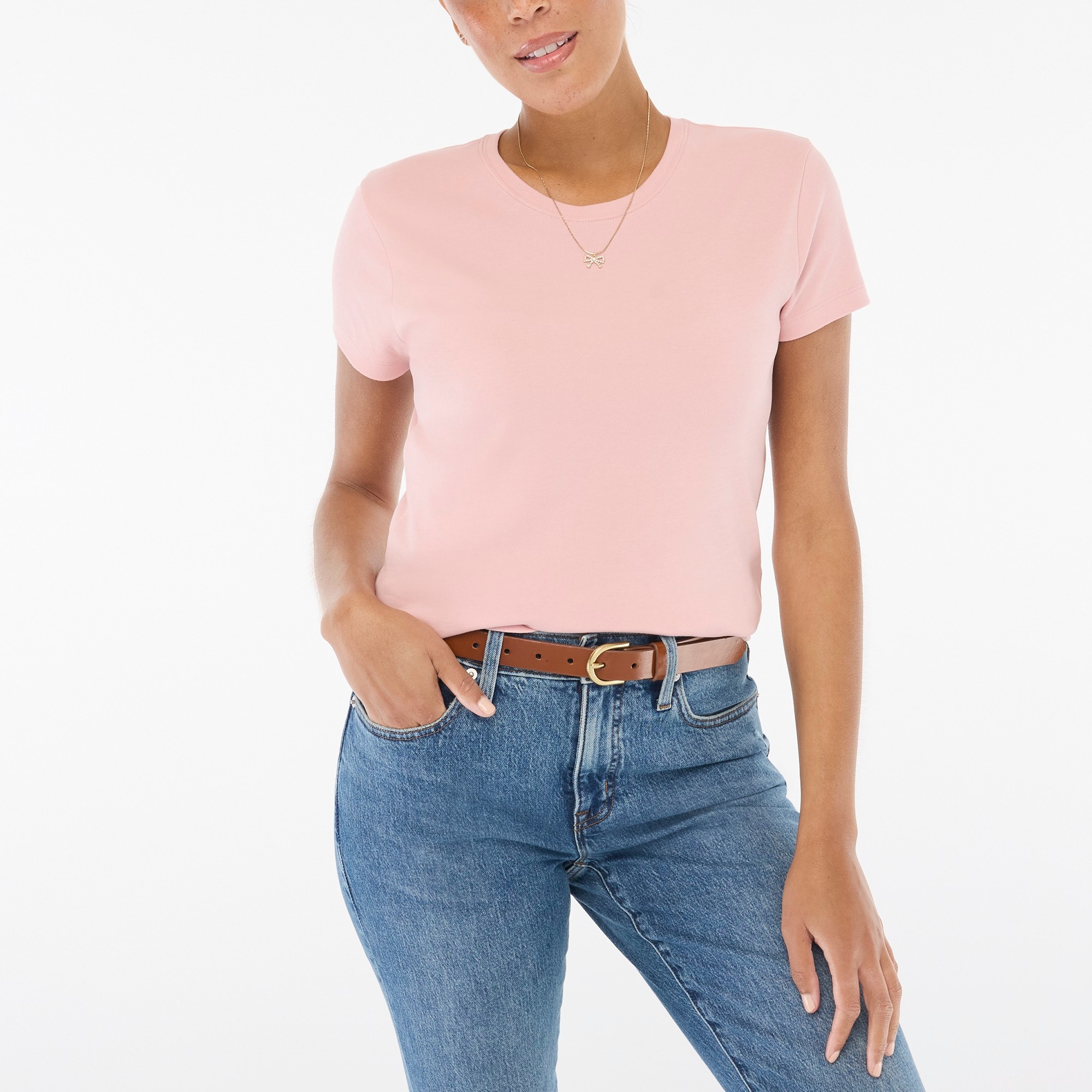 womens Essential short-sleeve crewneck tee