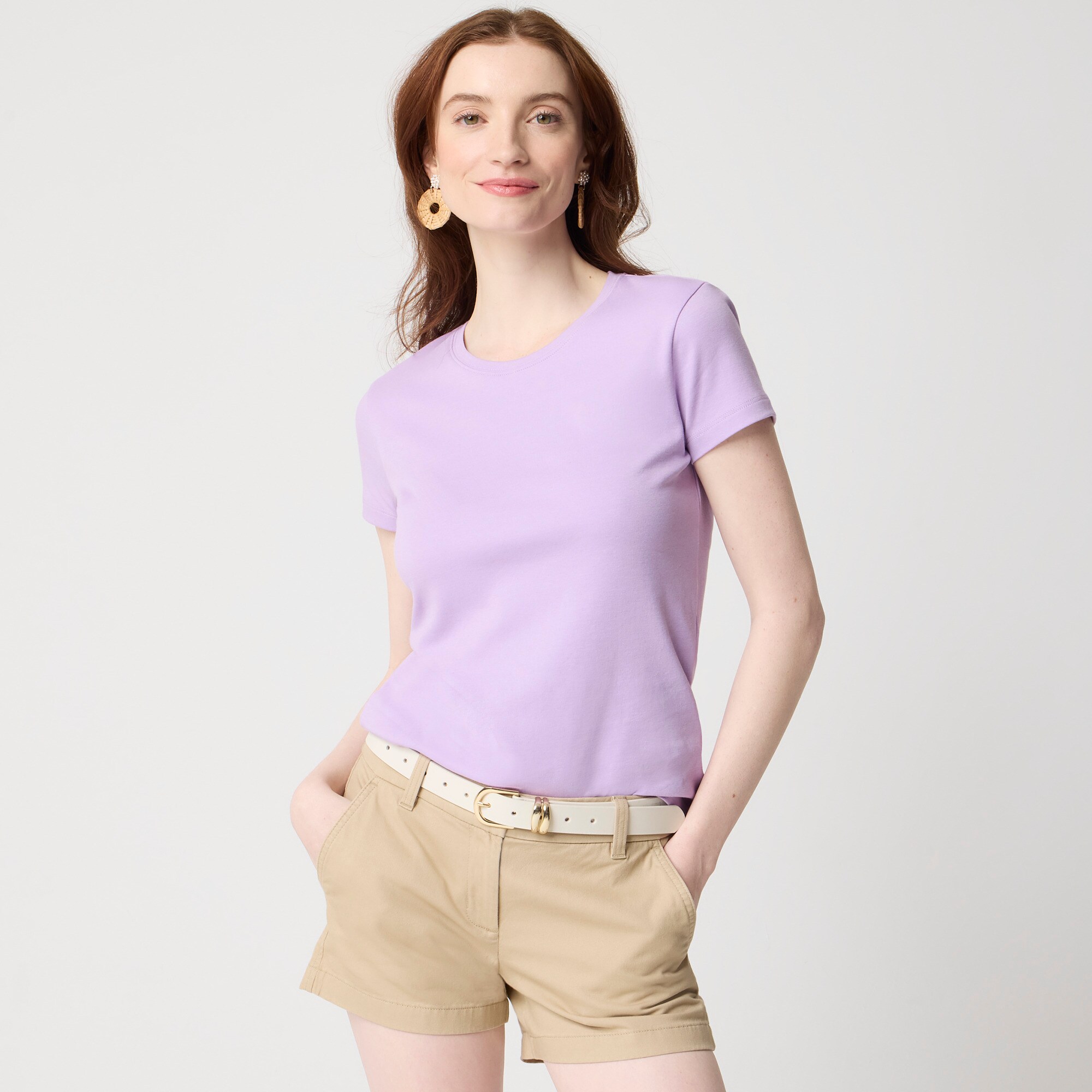 womens Essential short-sleeve crewneck tee
