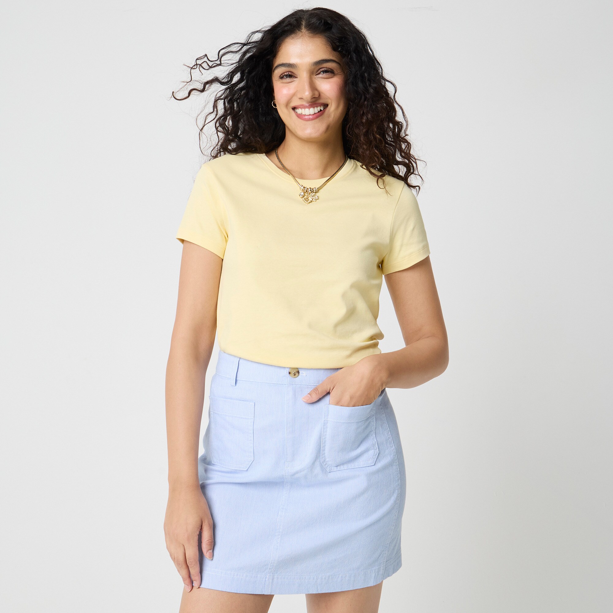 womens Essential short-sleeve crewneck tee