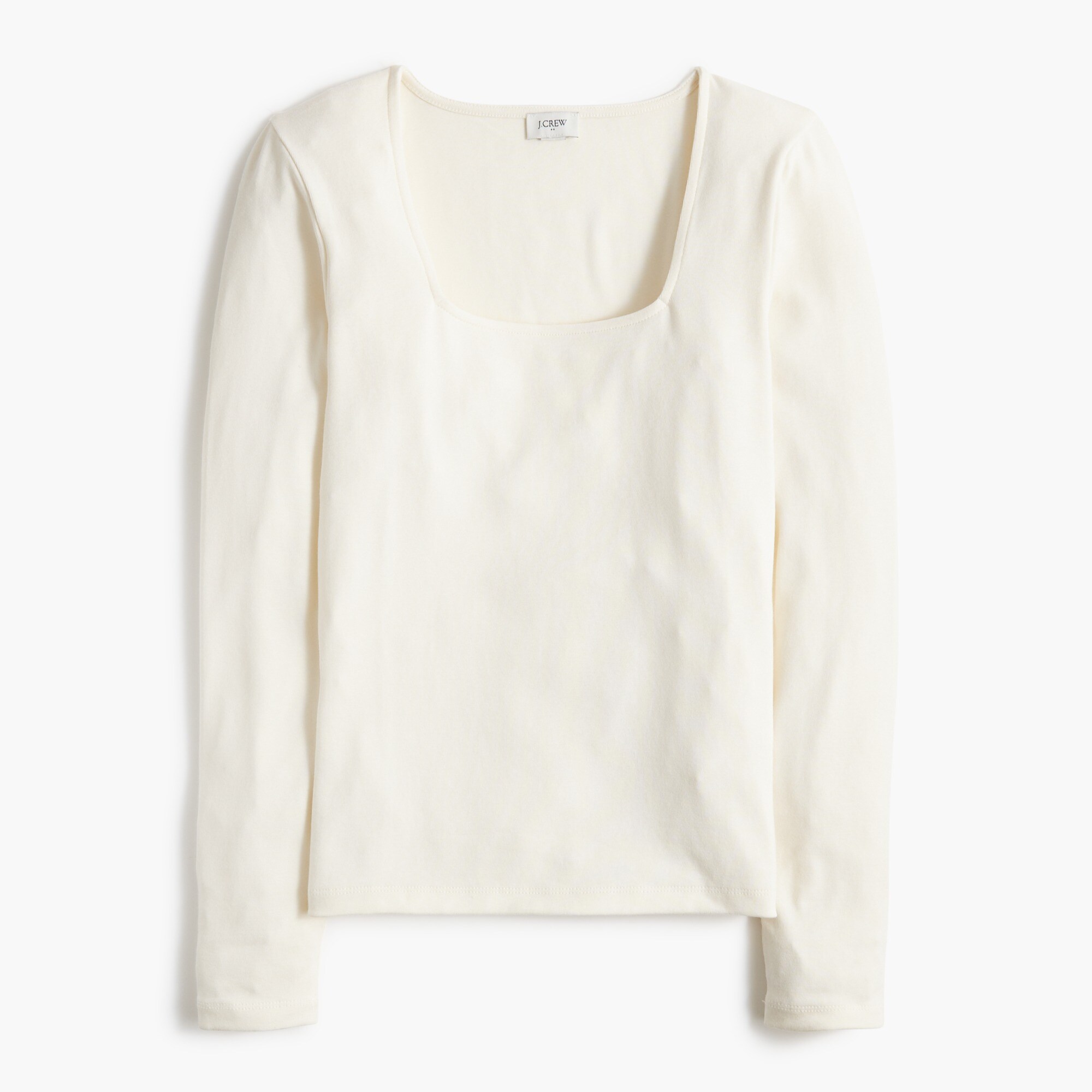 squareneck long-sleeve top for women