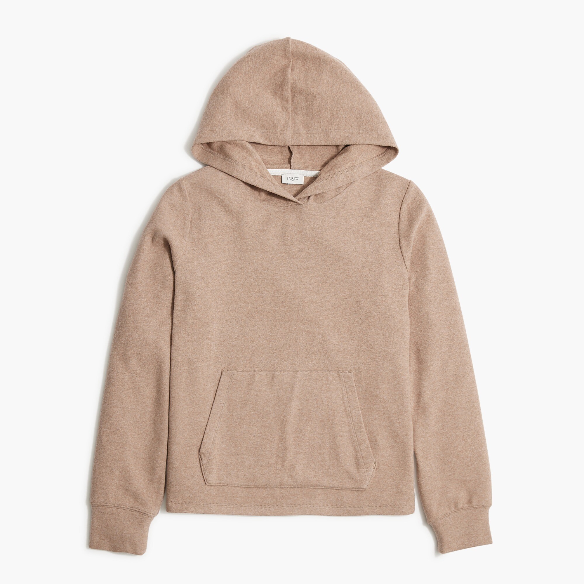 Knit hoodie in cloudspun yarn