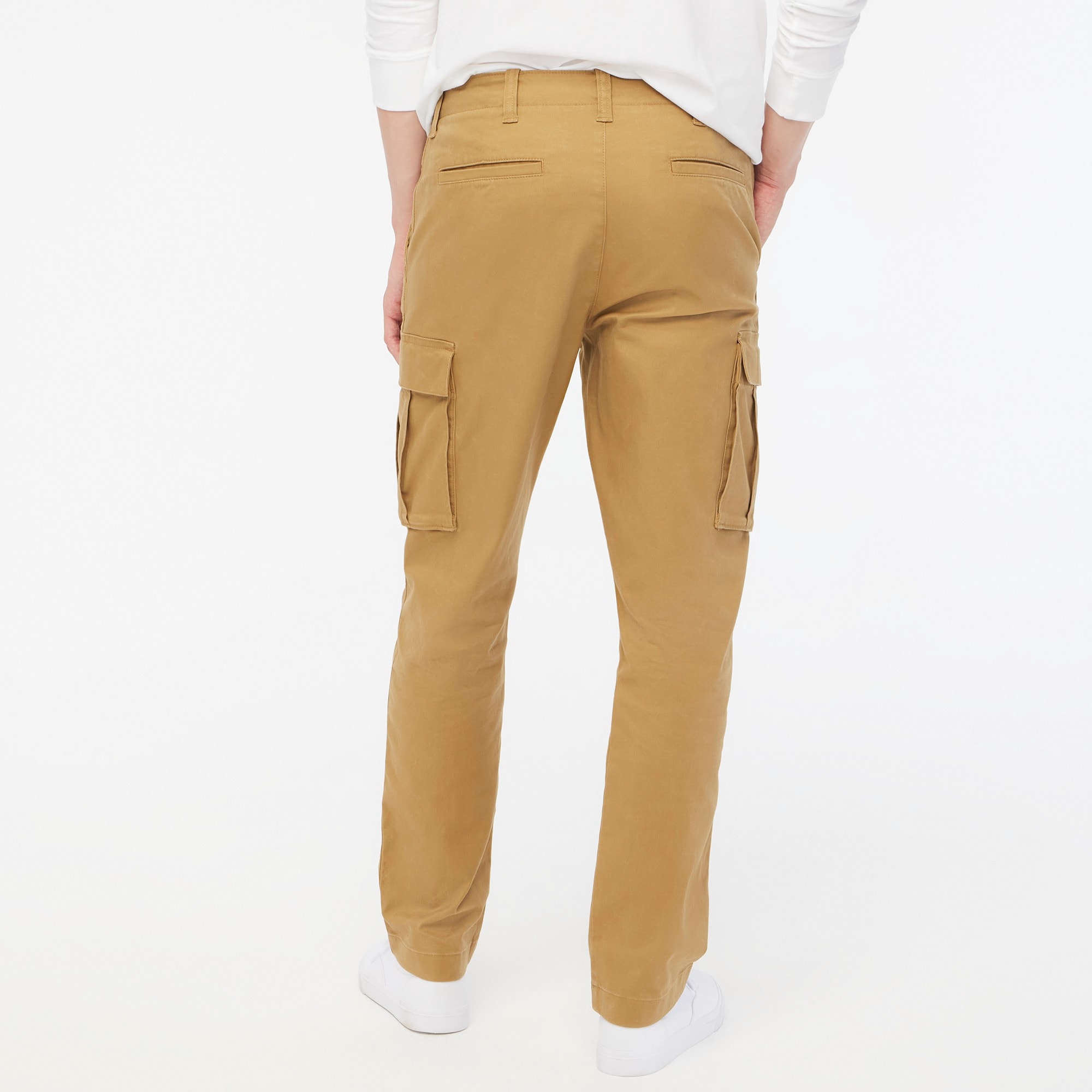 Straight-leg twill cargo pant