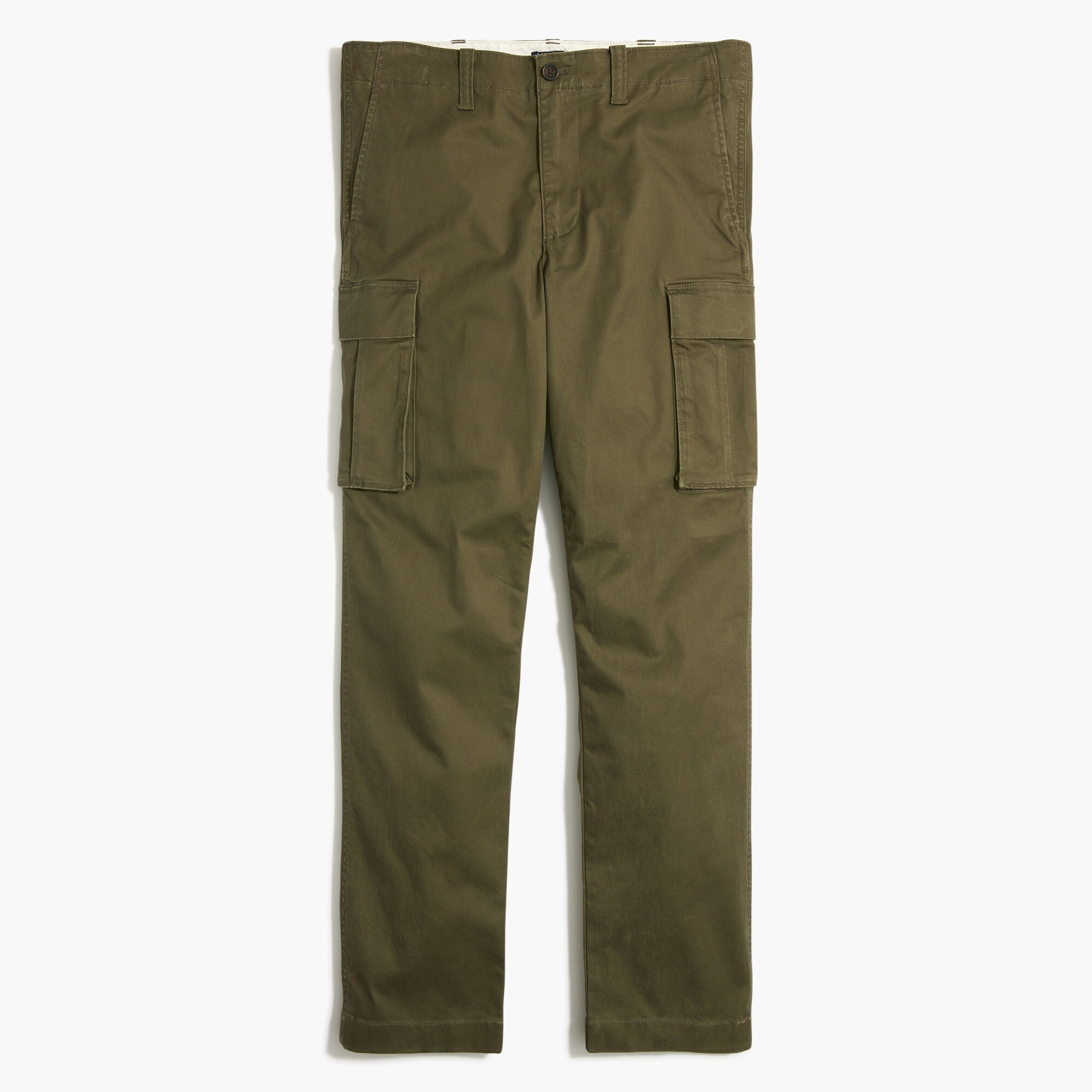 Straight-leg twill cargo pant