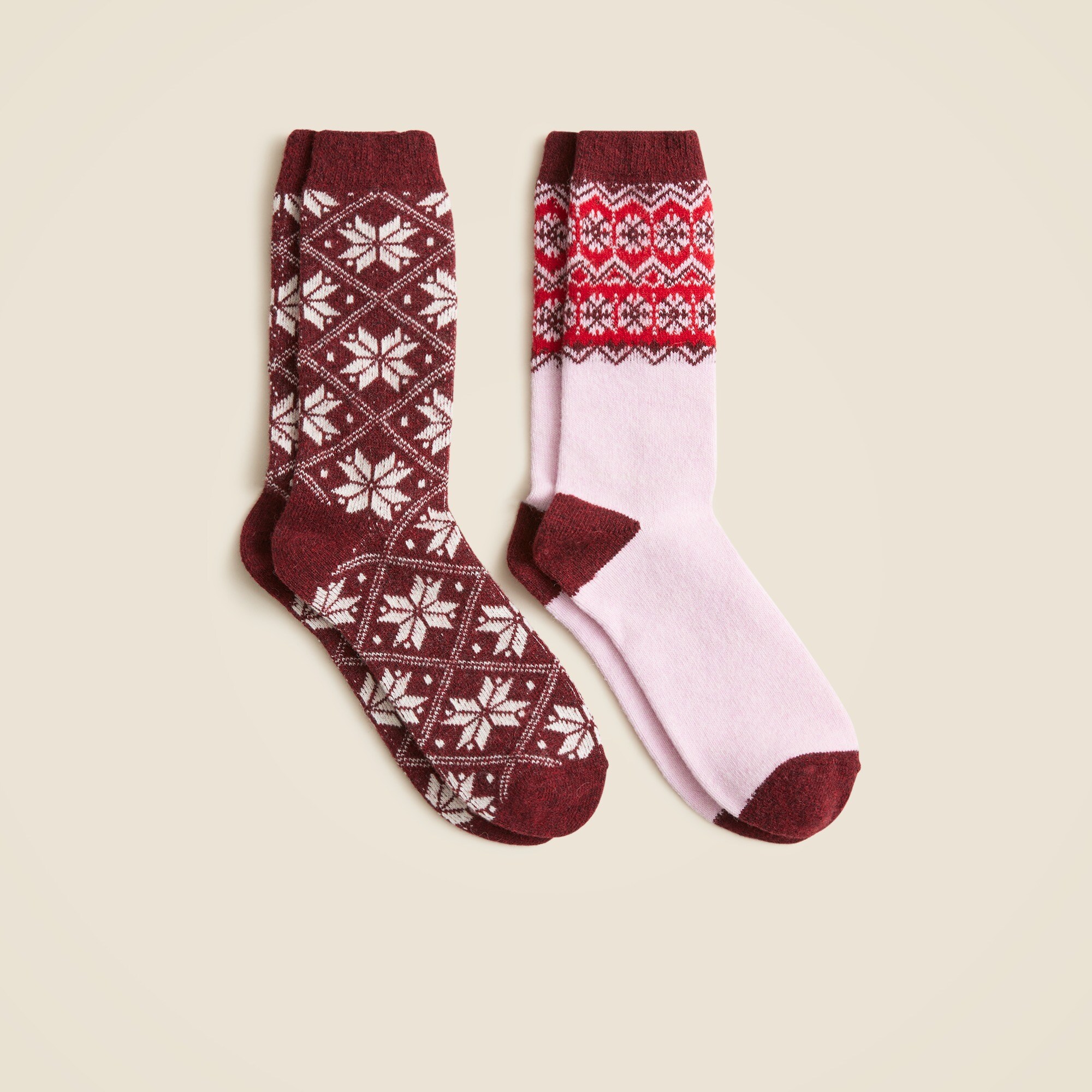  Fair Isle trouser socks two-pack