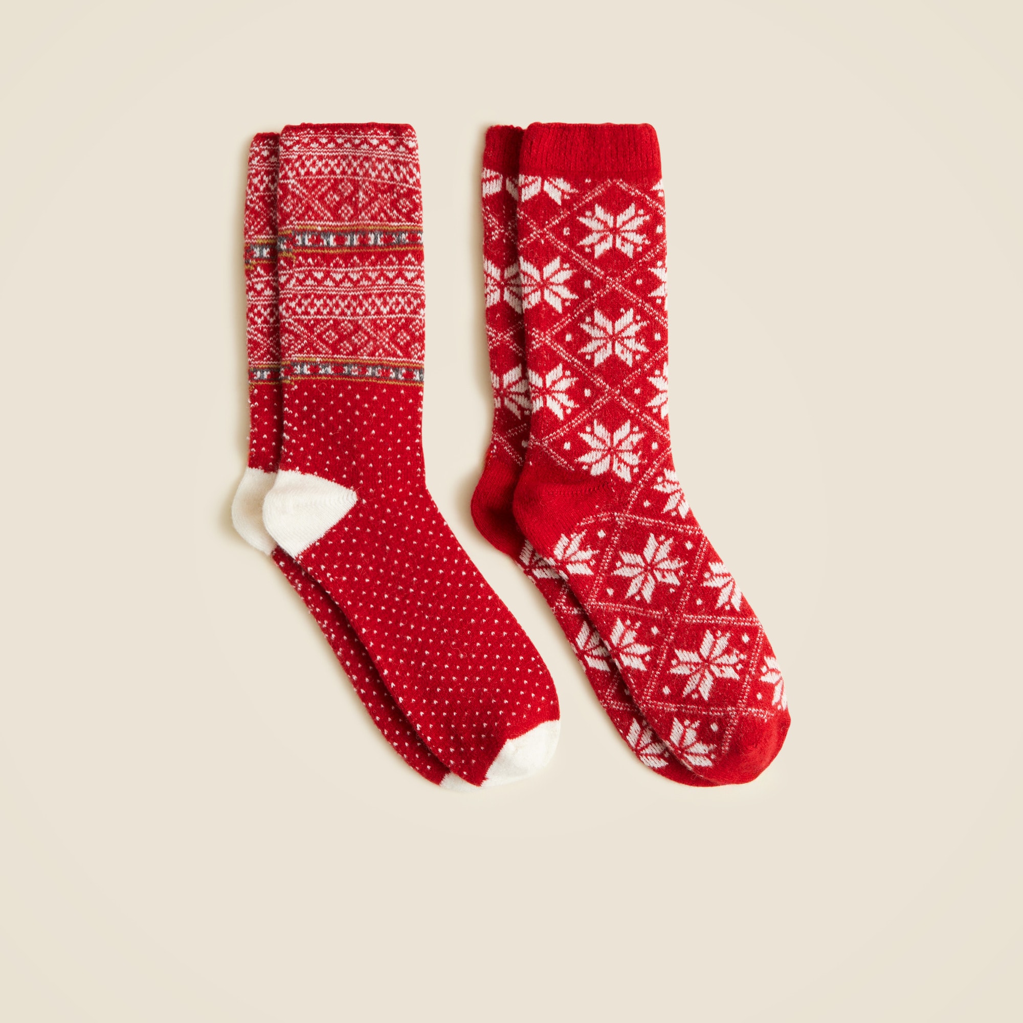 Fair Isle trouser socks two-pack