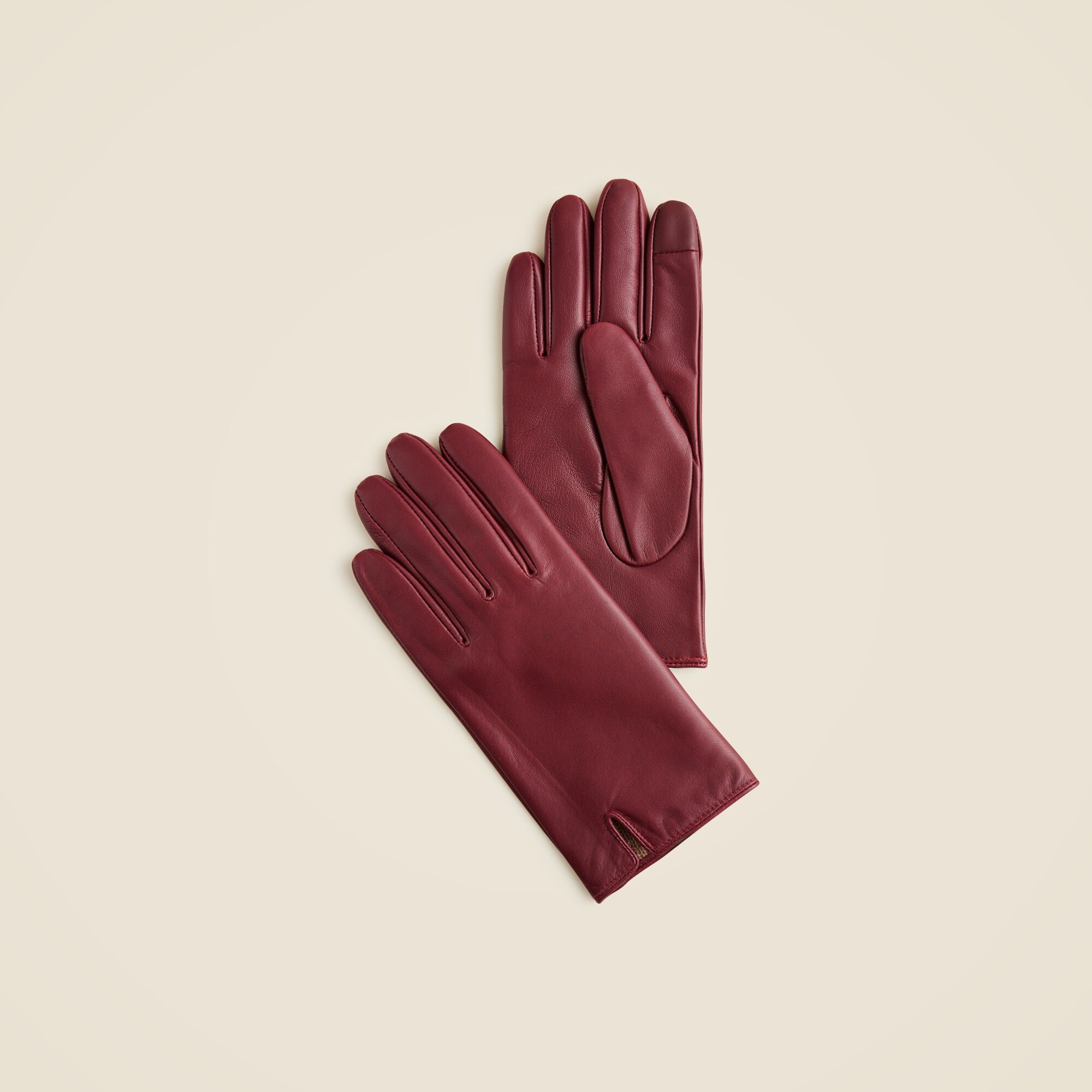  Leather tech-touch gloves