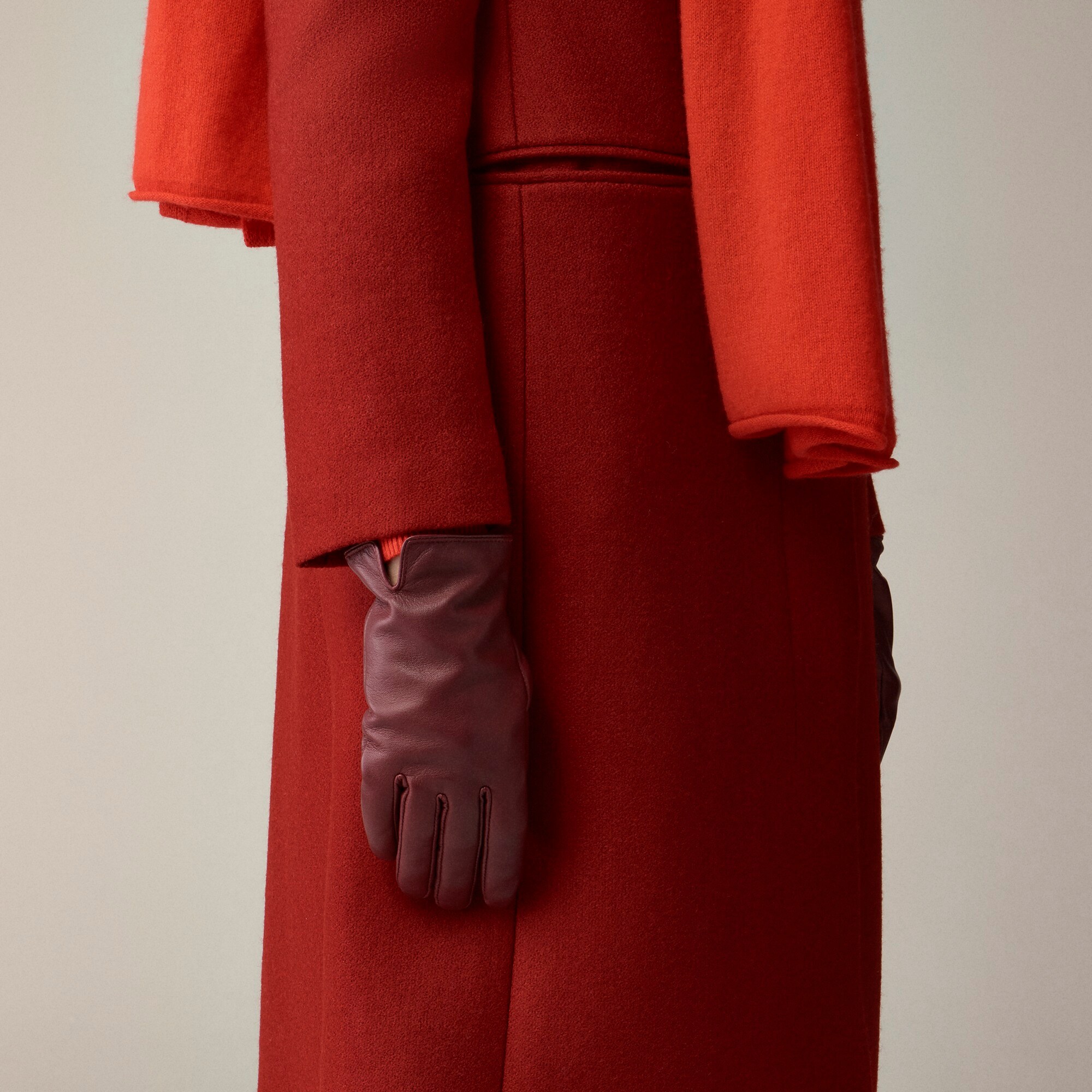  Leather tech-touch gloves