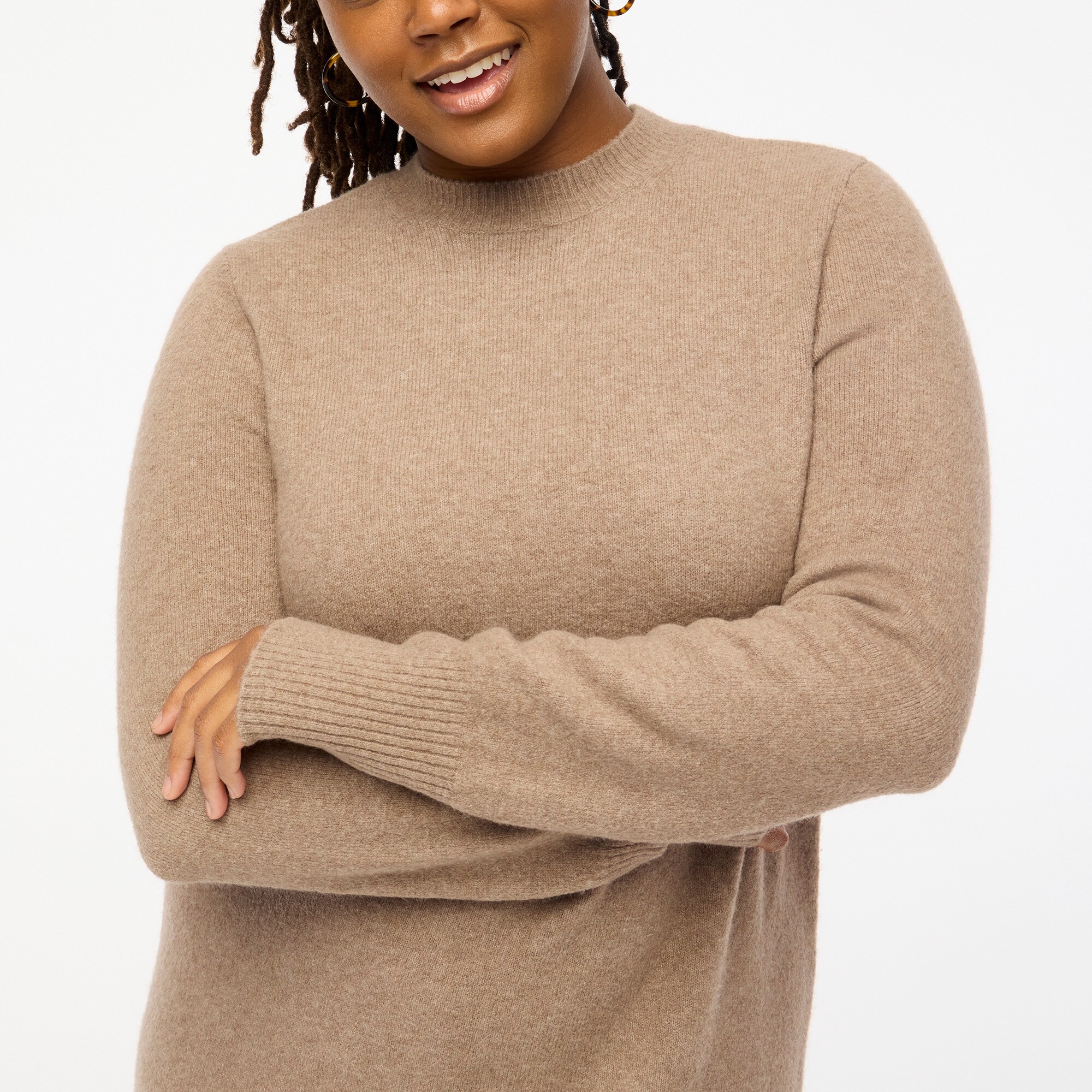 Midi sweater-dress in extra-soft yarn