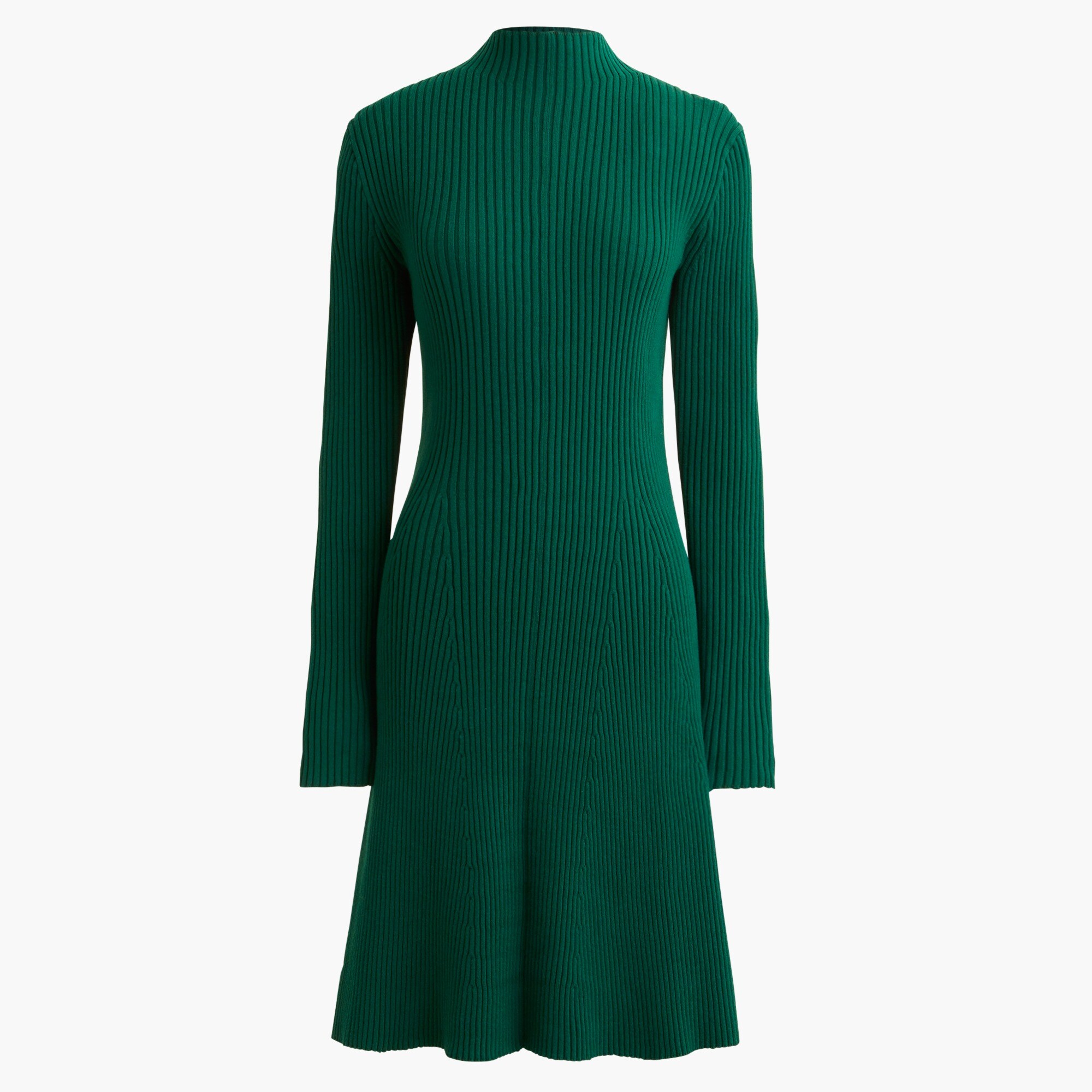 Ribbed mini sweater-dress